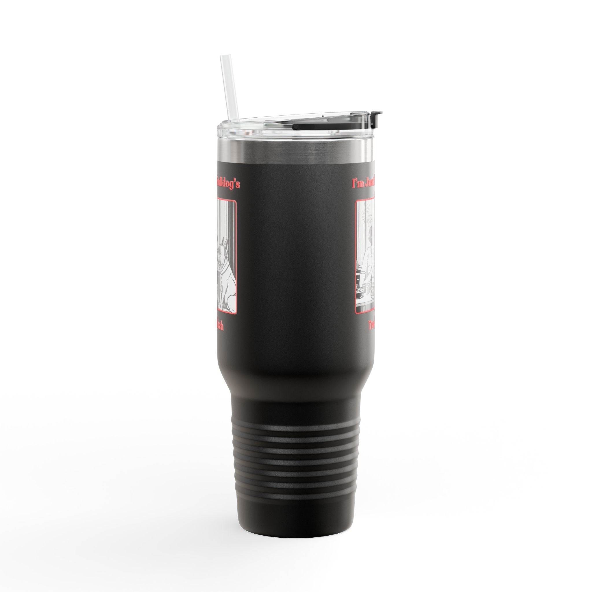 Treat Bitch 40oz Insulated Travel Mug (French)