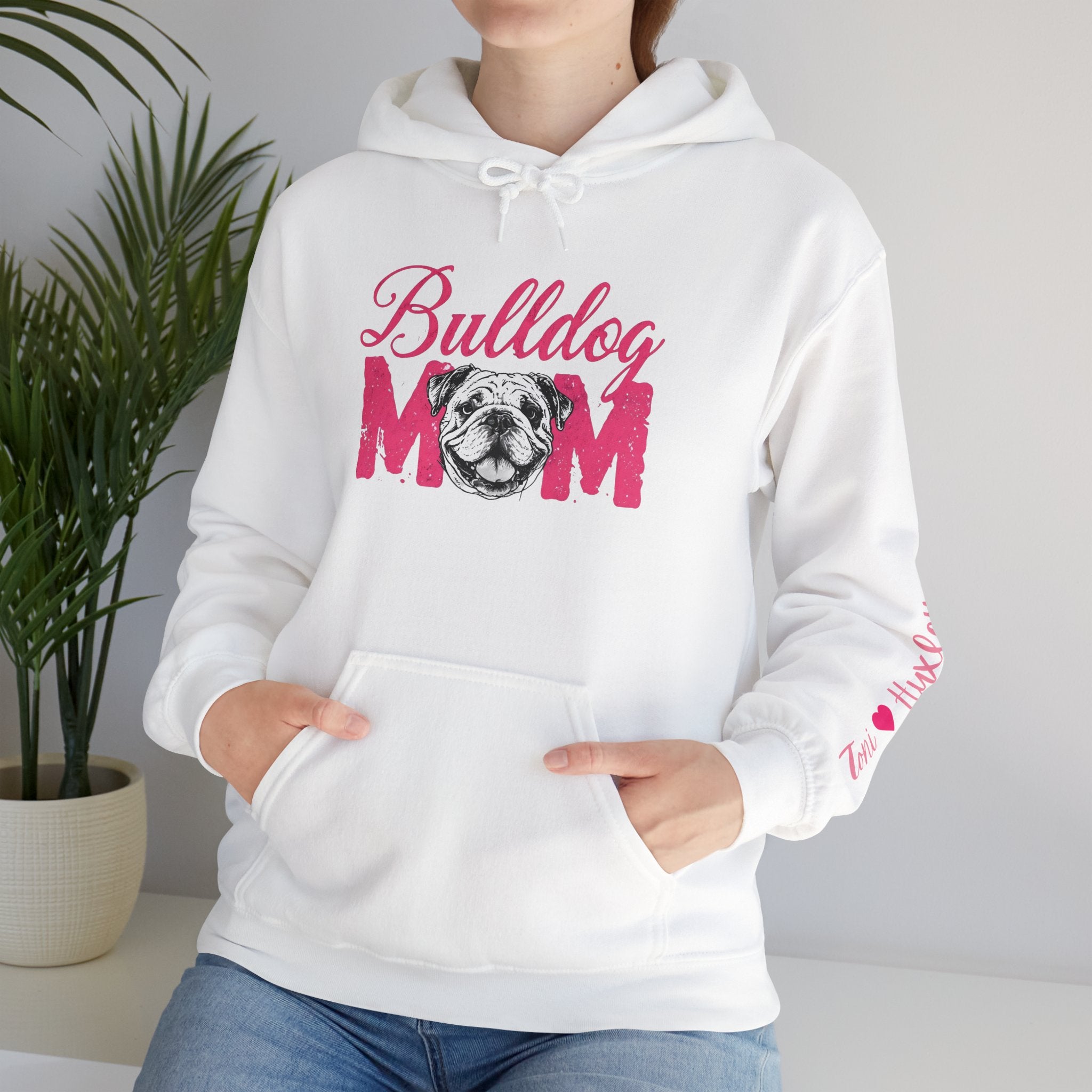 Bulldog Mom Personalized Hoodie (English)