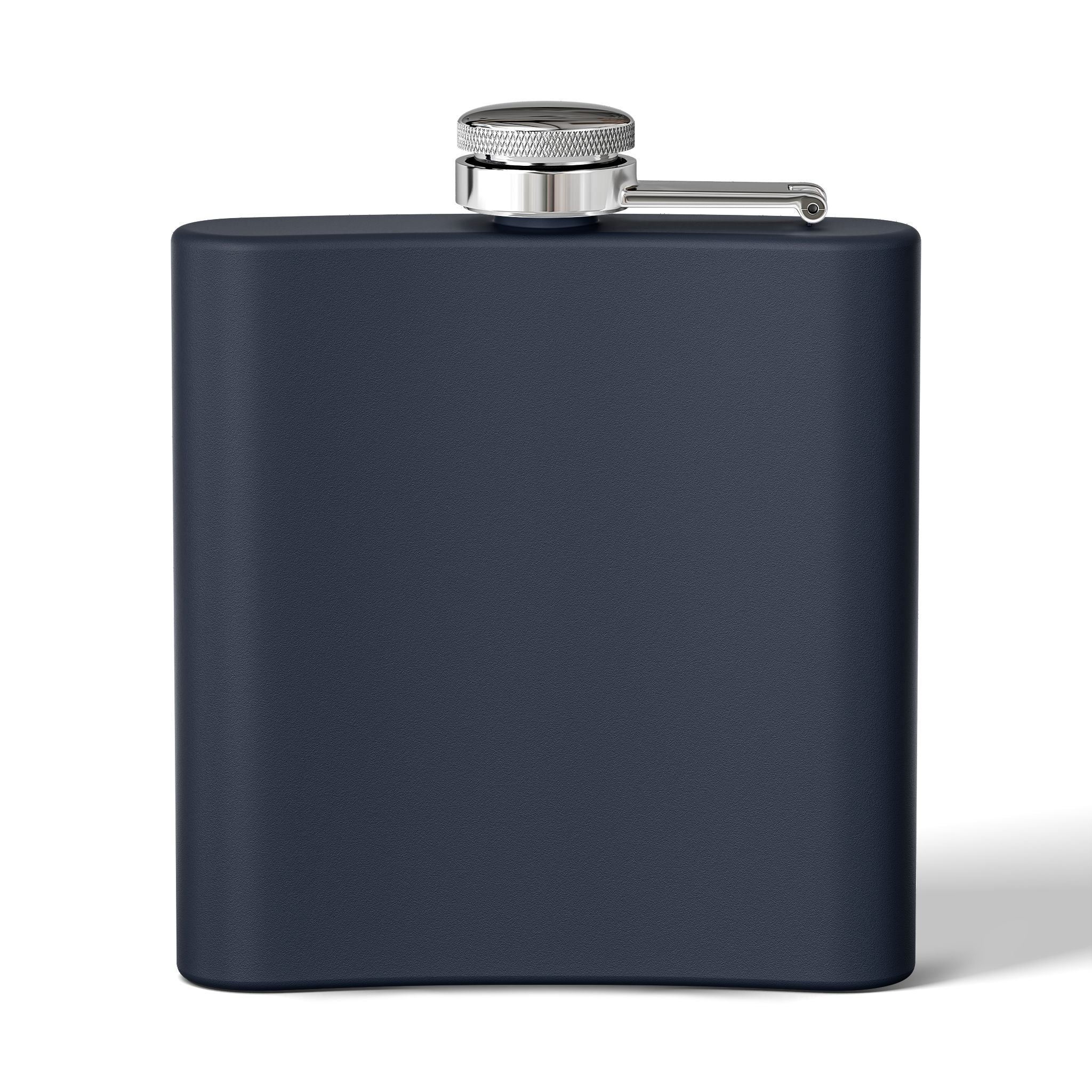 Bulldog Dad 6oz Stainless Steel Flask — "Fueled by Bourbon & Bad Decisions" (English)