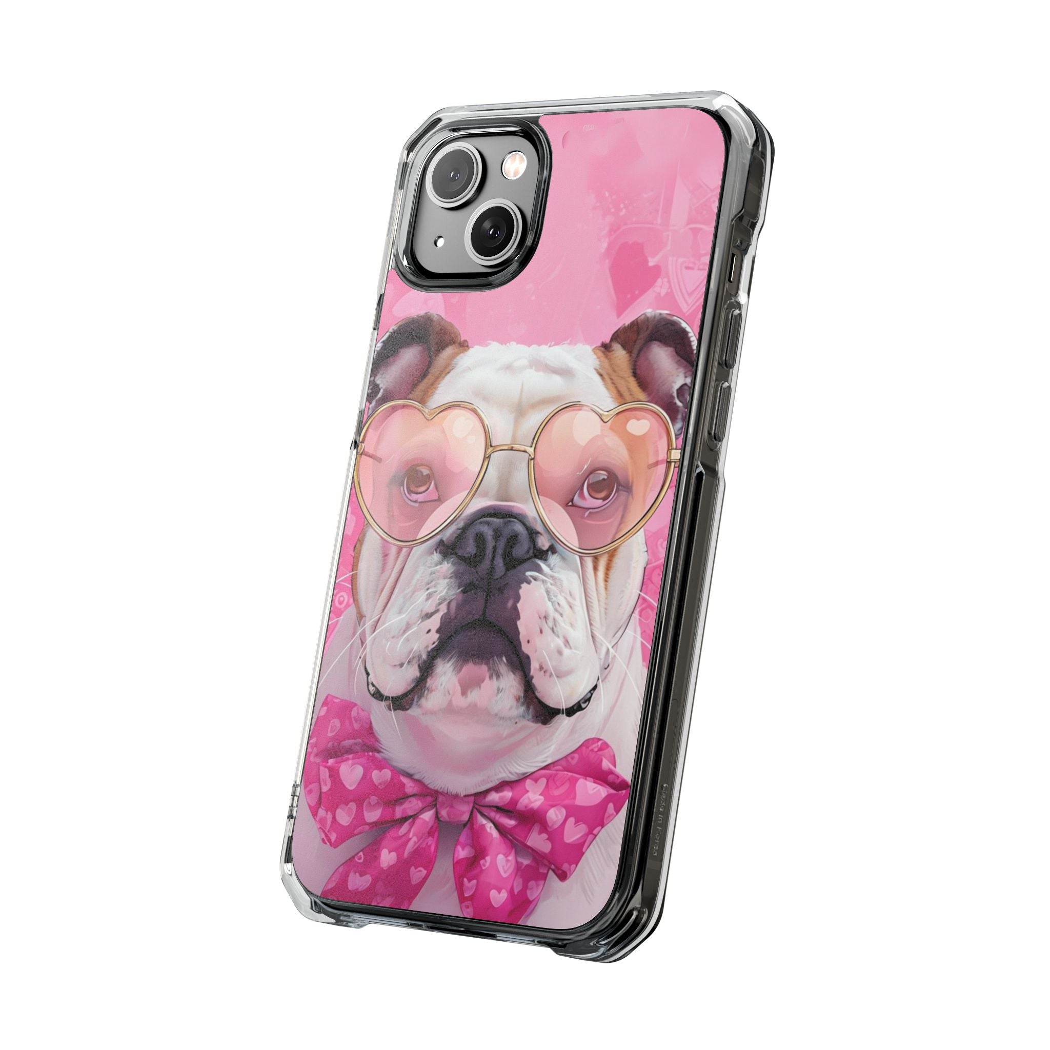 Puppy Love Protection Valentine's Day Phone Case (White/English)