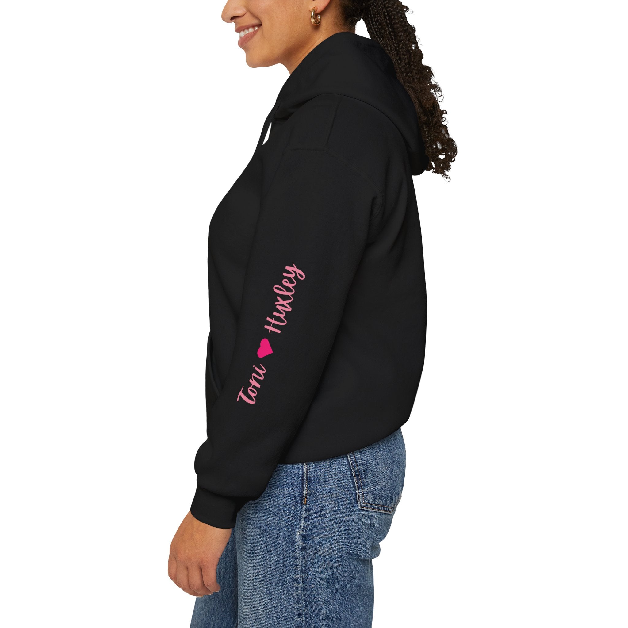 Personalized Paw-fect Love Valentine’s Unisex Heavy Blend™ Hooded Sweatshirt (English)