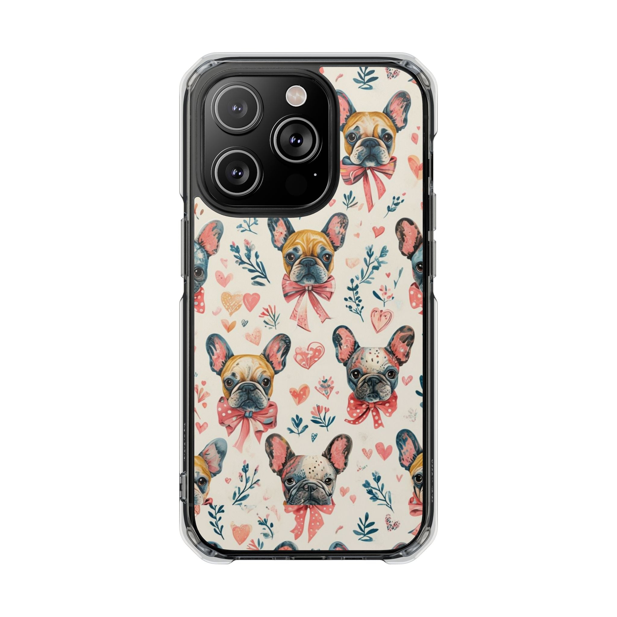 Puppy Love Protection Phone Case (Coquette/French)