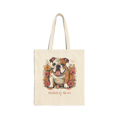 Bulldog Mom Canvas Tote