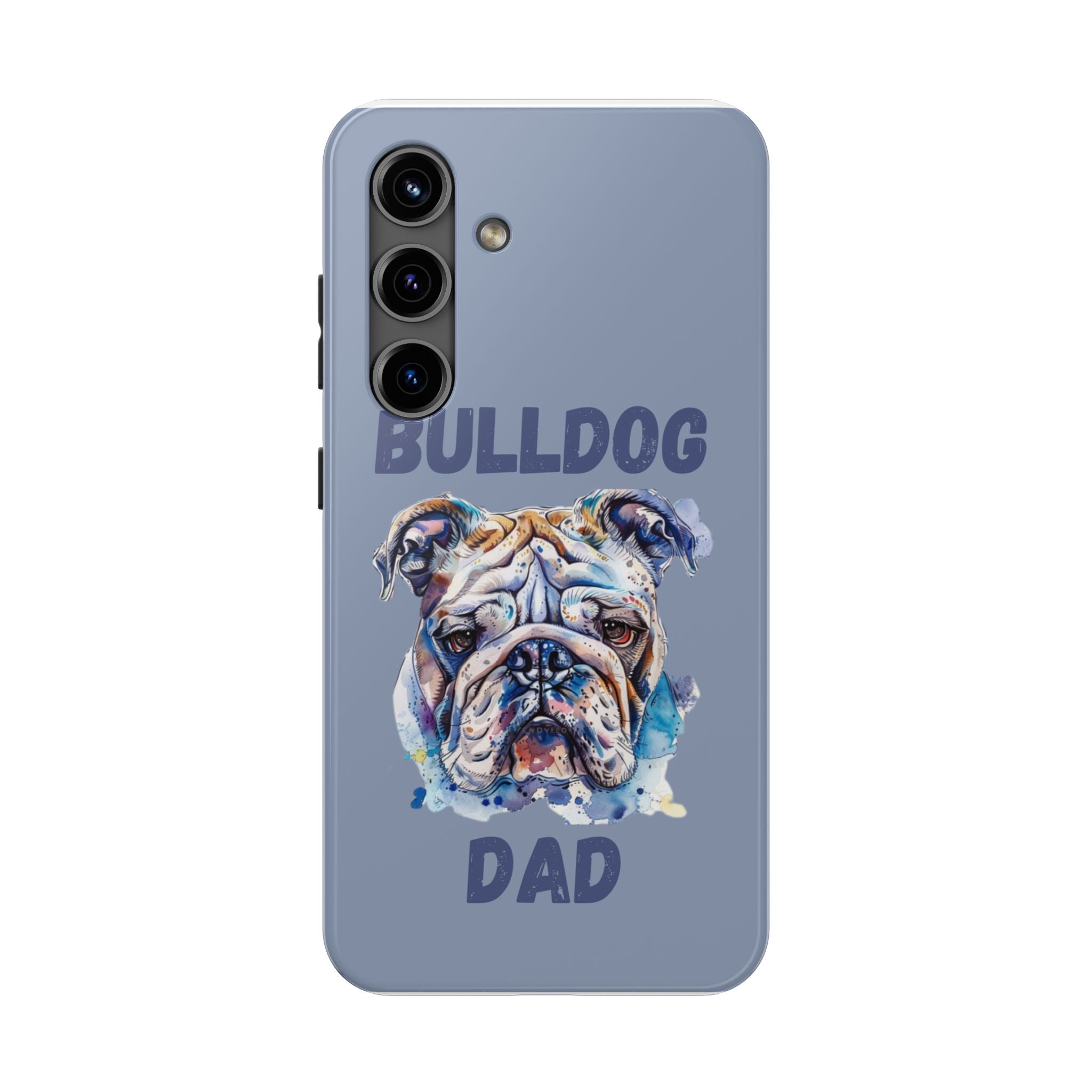 Bulldog Dad iPhone Cases (English/Watercolor) New