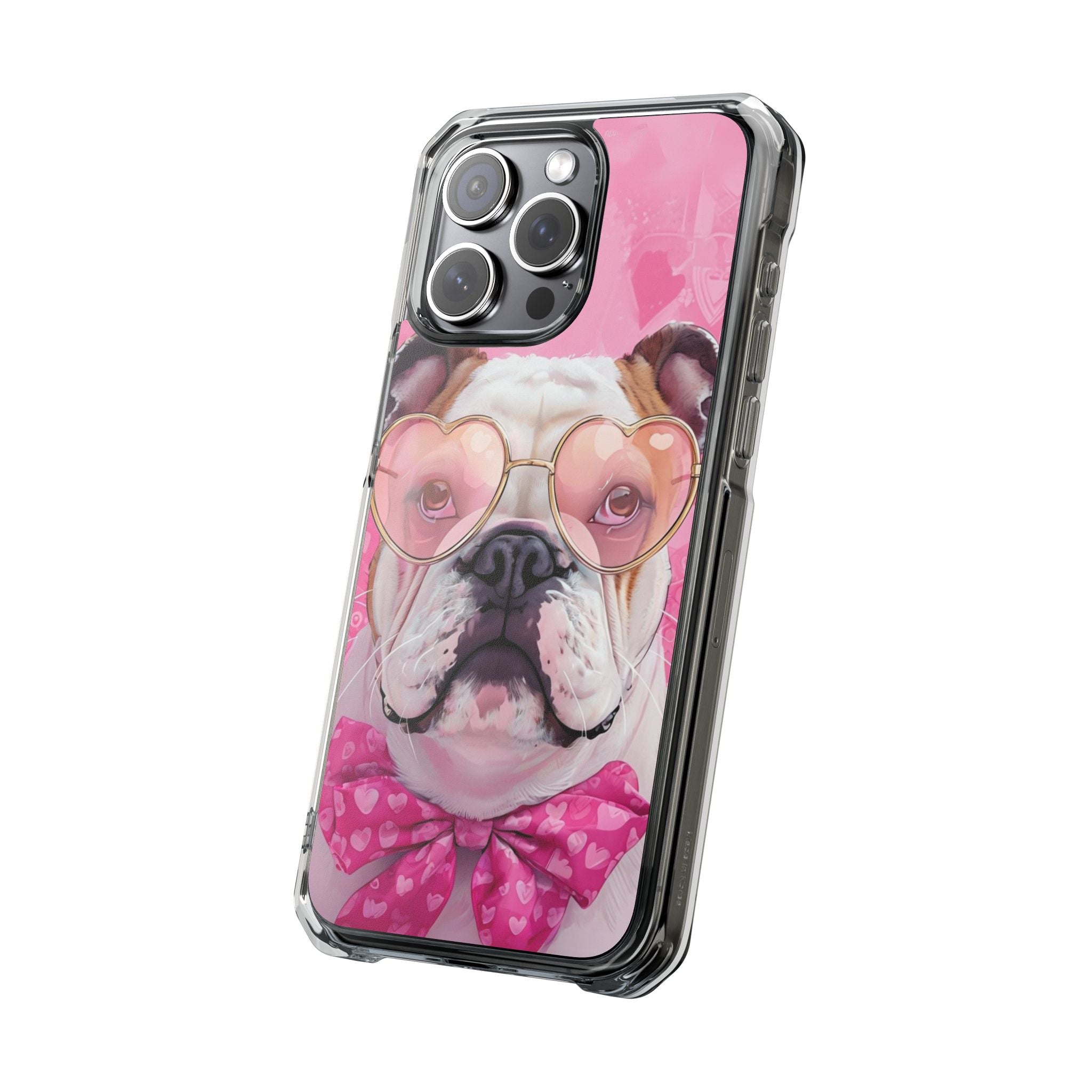 Puppy Love Protection Valentine's Day Phone Case (White/English)