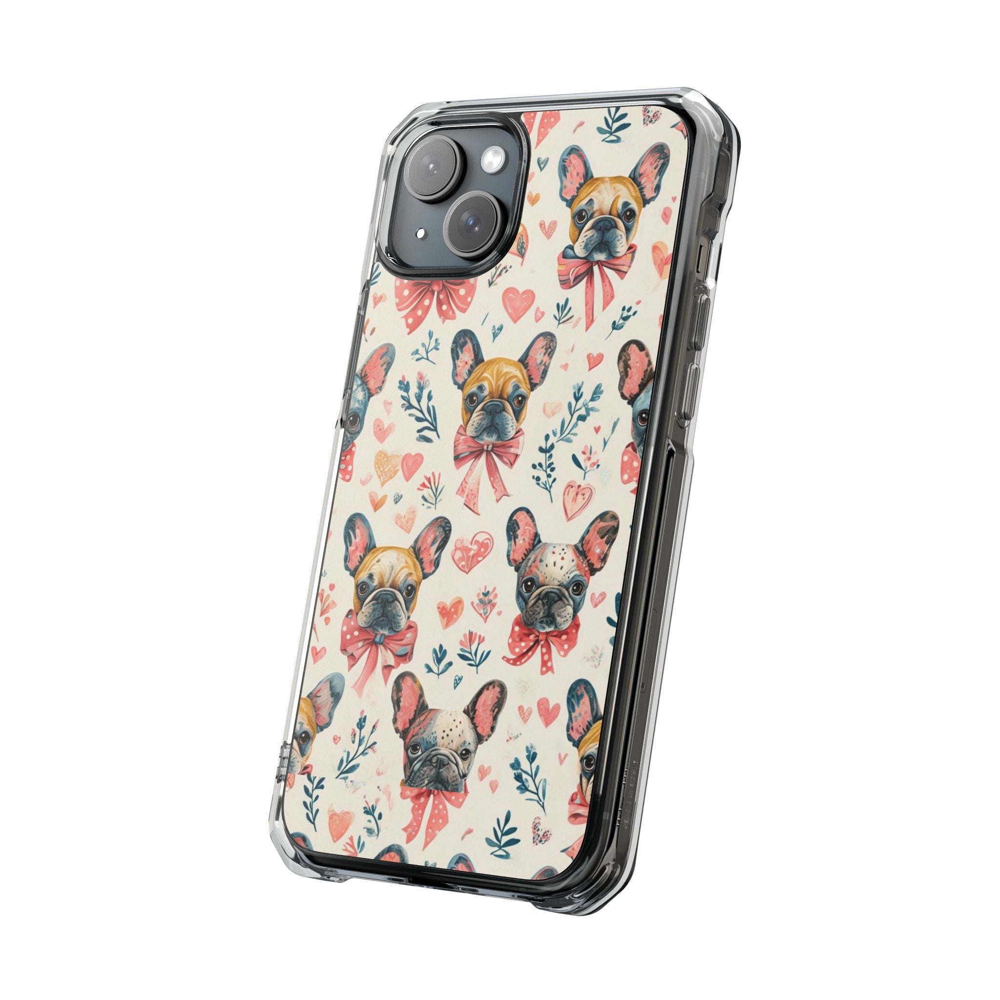 Puppy Love Protection Phone Case (Coquette/French)