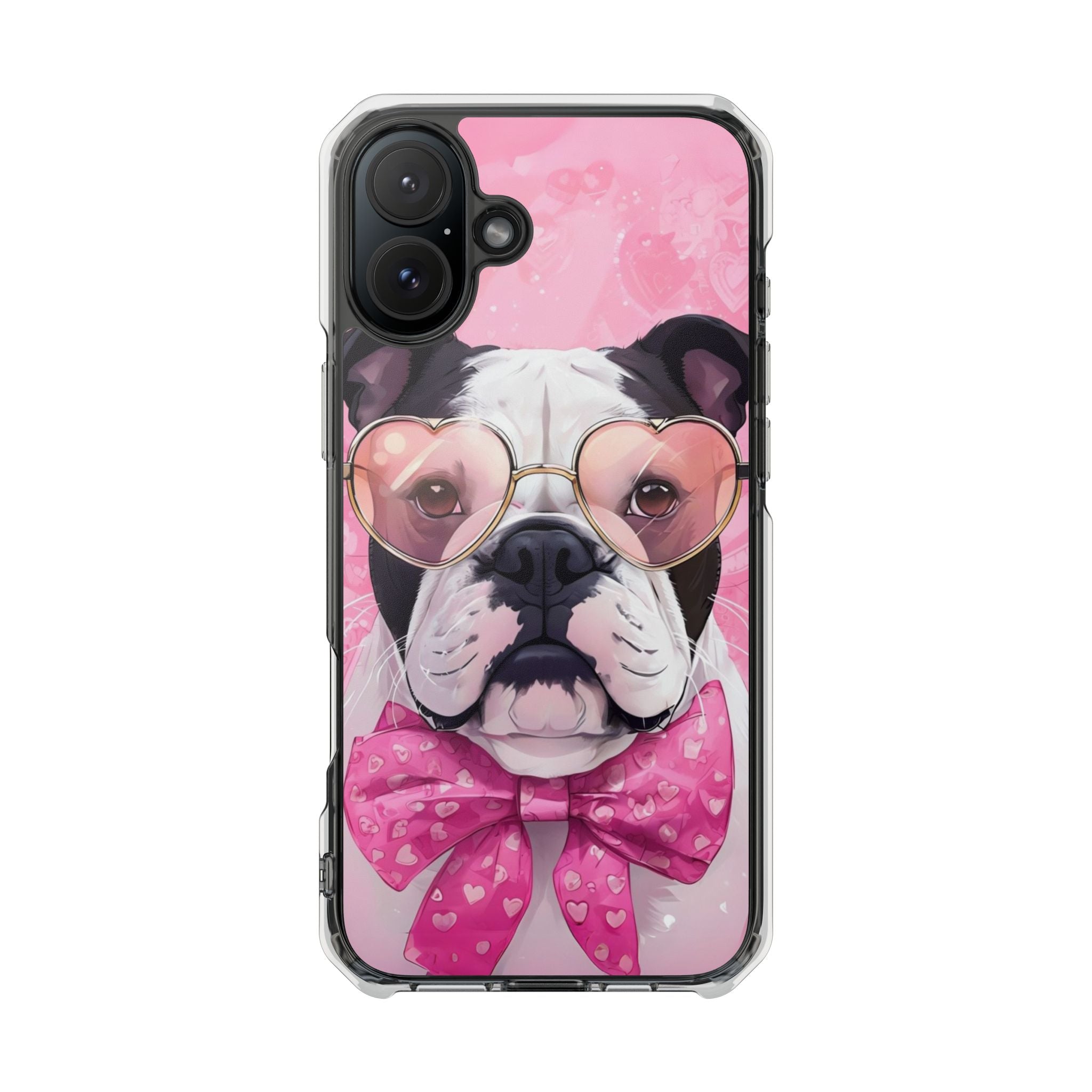 Puppy Love Valentine's Day Protection Phone Case (Black/English)