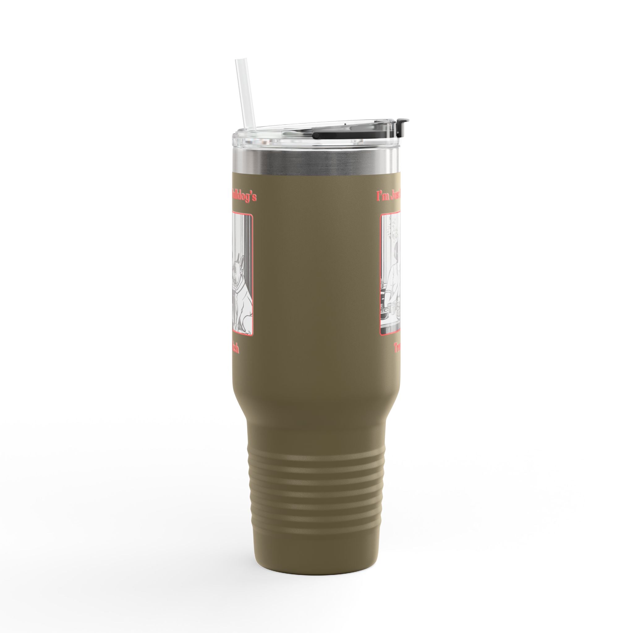 Treat Bitch 40oz Insulated Travel Mug (French)