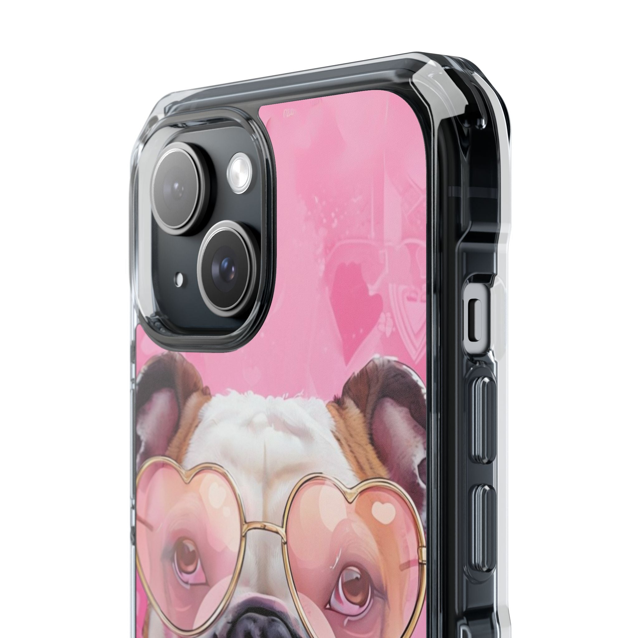 Puppy Love Protection Valentine's Day Phone Case (White/English)