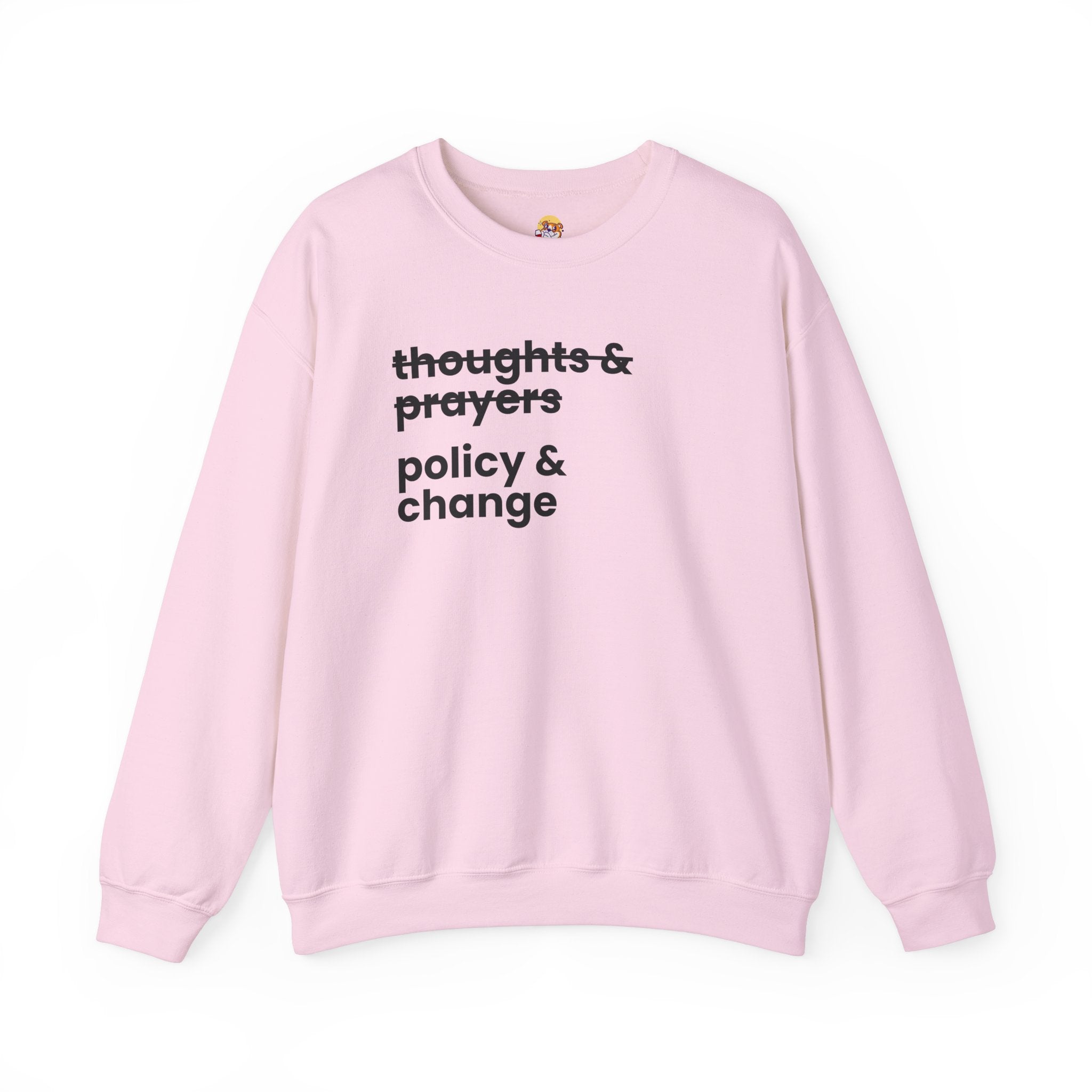 Policy & Change" Unisex Crew Neck Sweatshirt