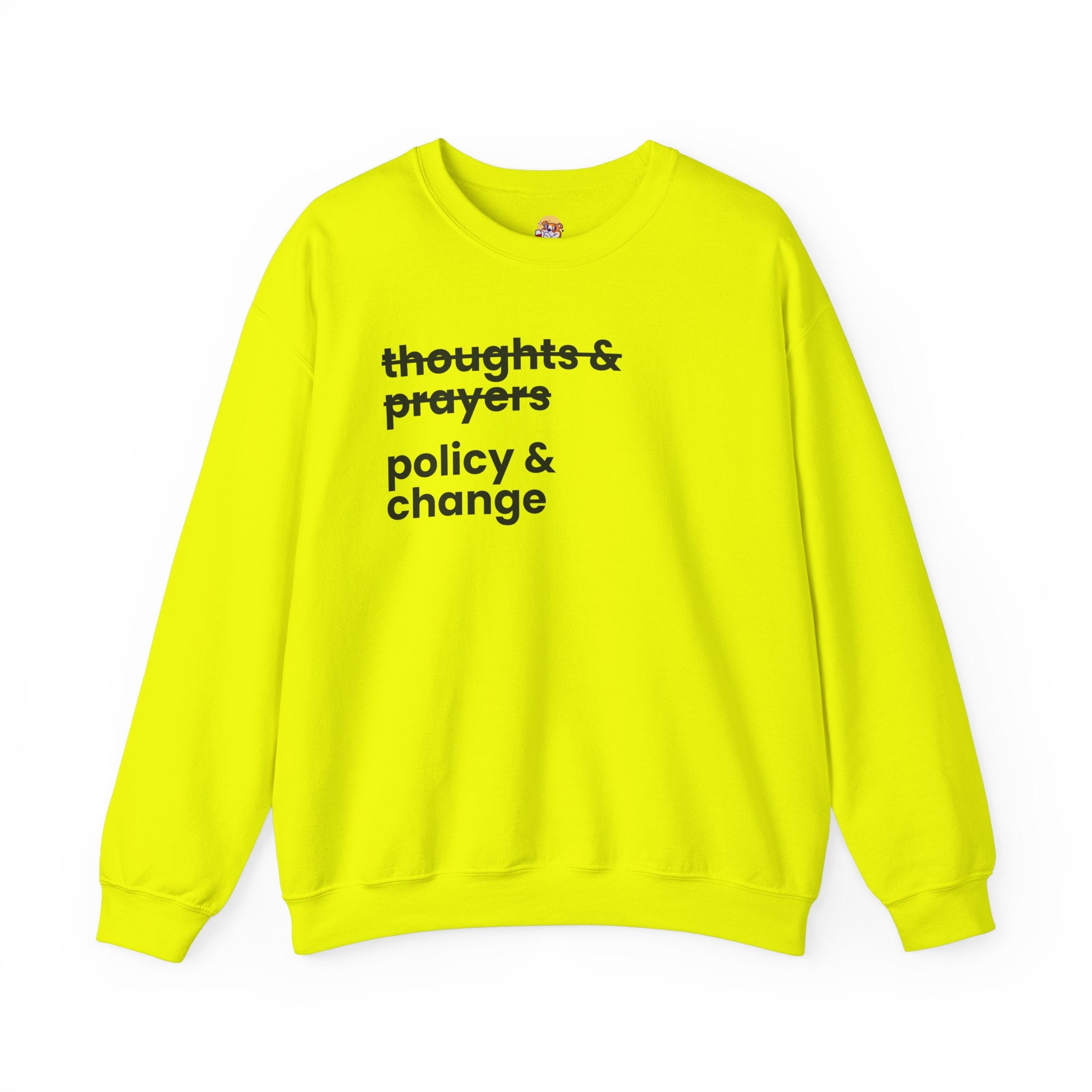 Policy & Change" Unisex Crew Neck Sweatshirt