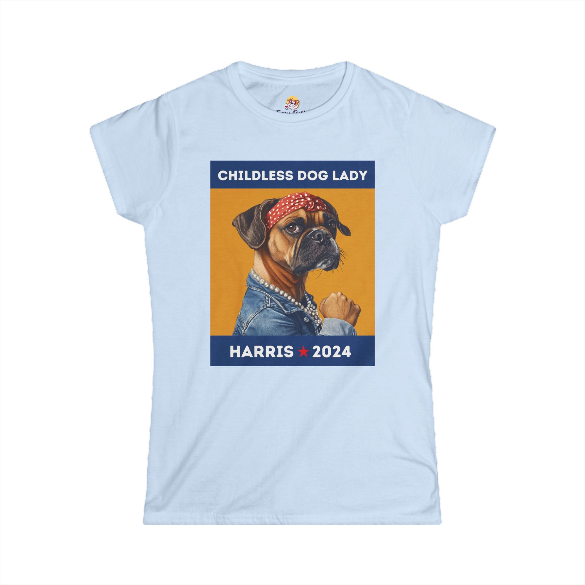 Childless Dog Lady - Women's Softstyle Tee (Julie/Val)