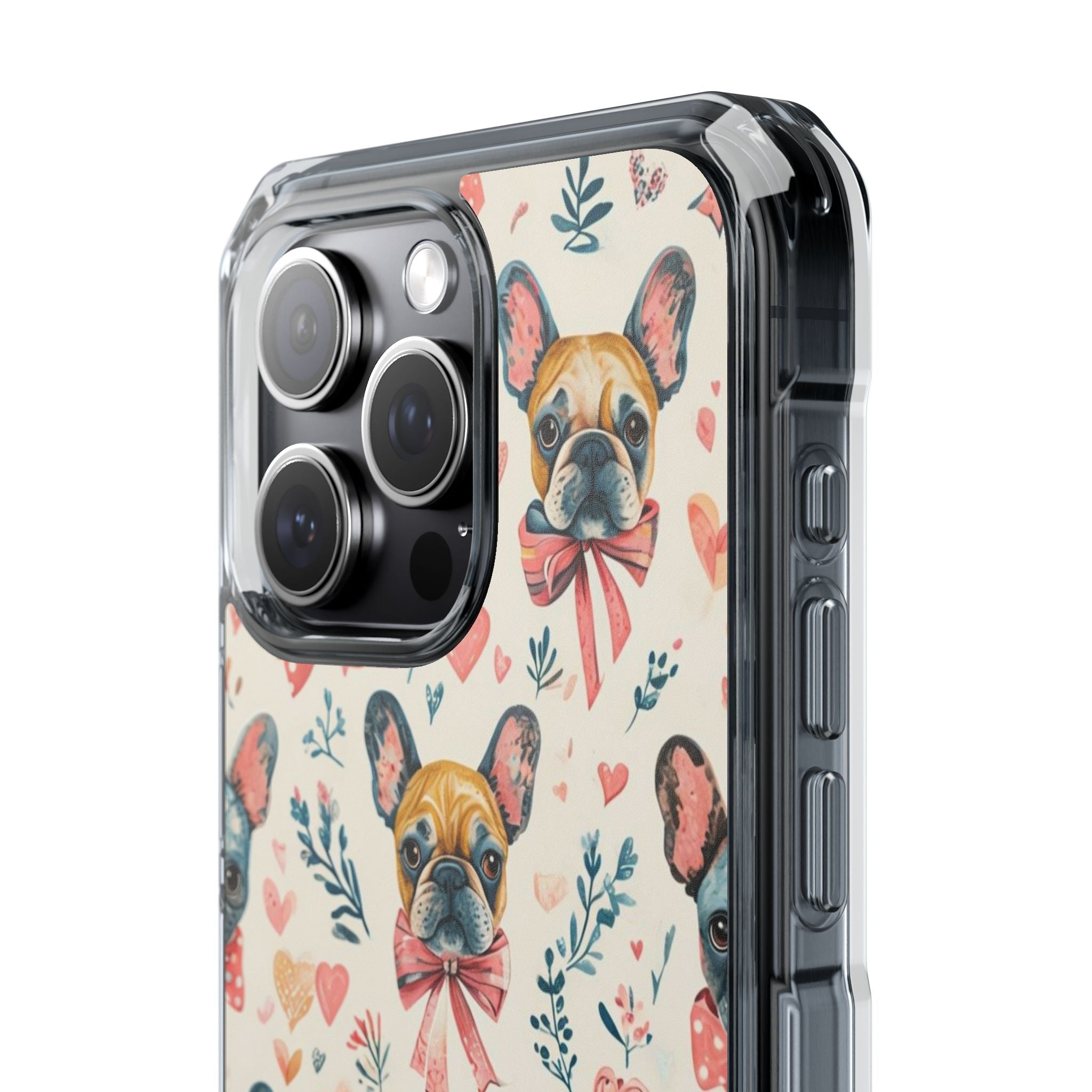 Puppy Love Protection Phone Case (Coquette/French)