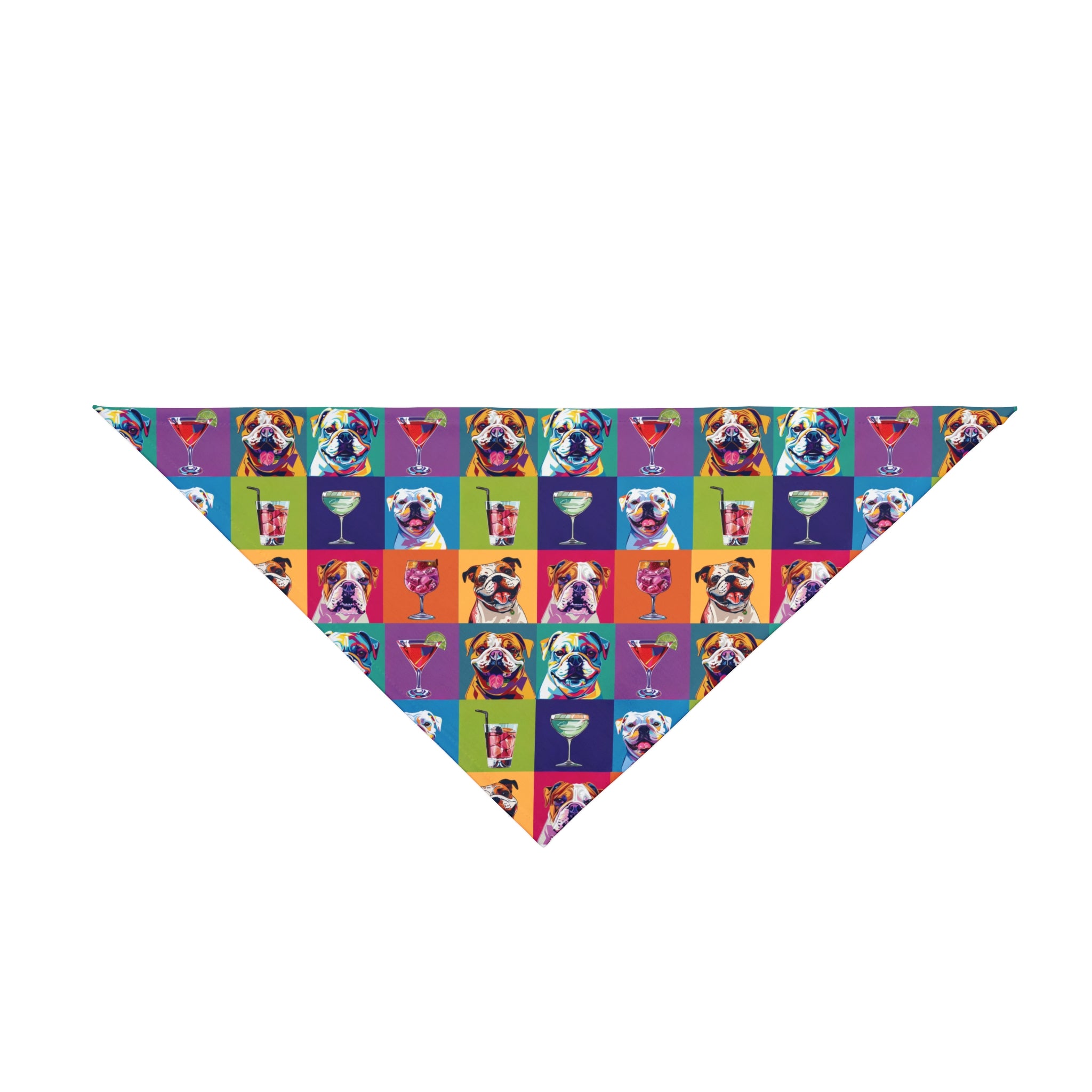 Bark & Sip Pop Art Dog Bandana (English)