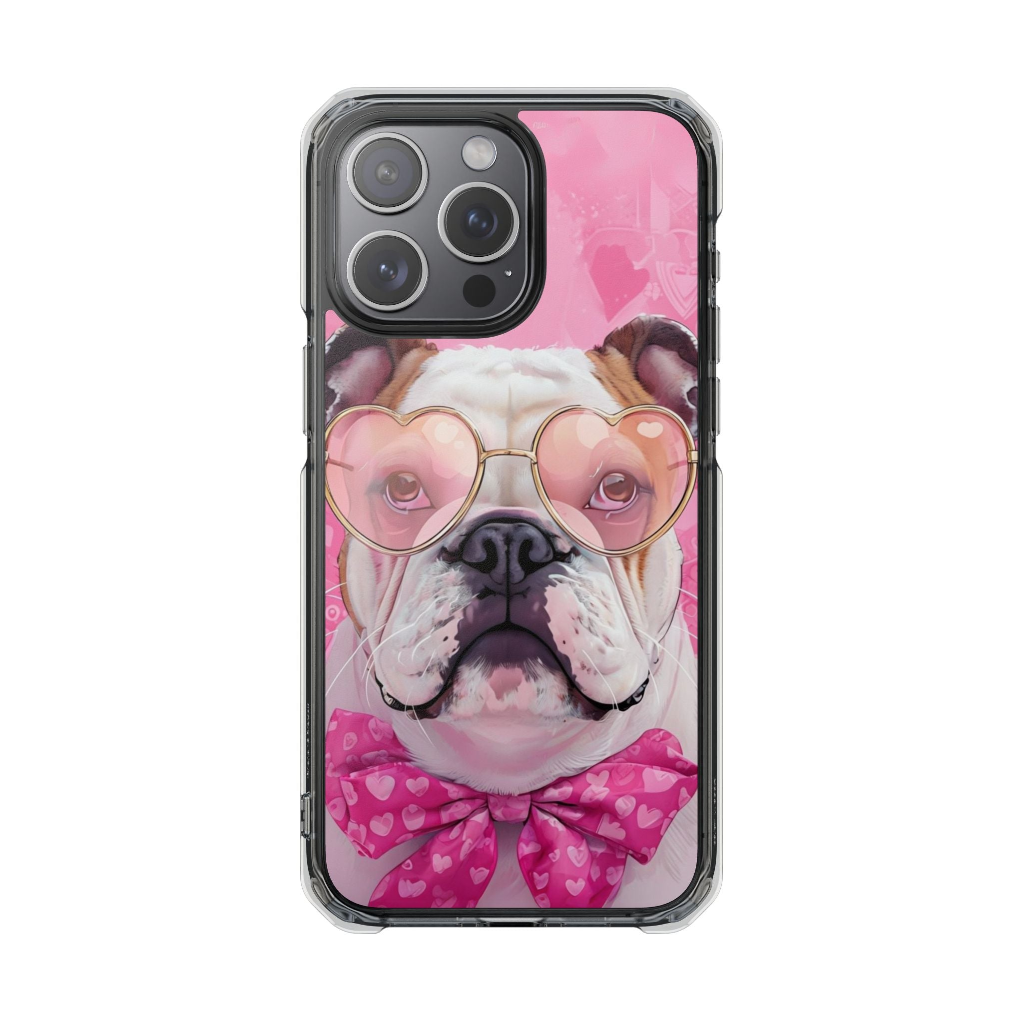 Puppy Love Protection Valentine's Day Phone Case (White/English)