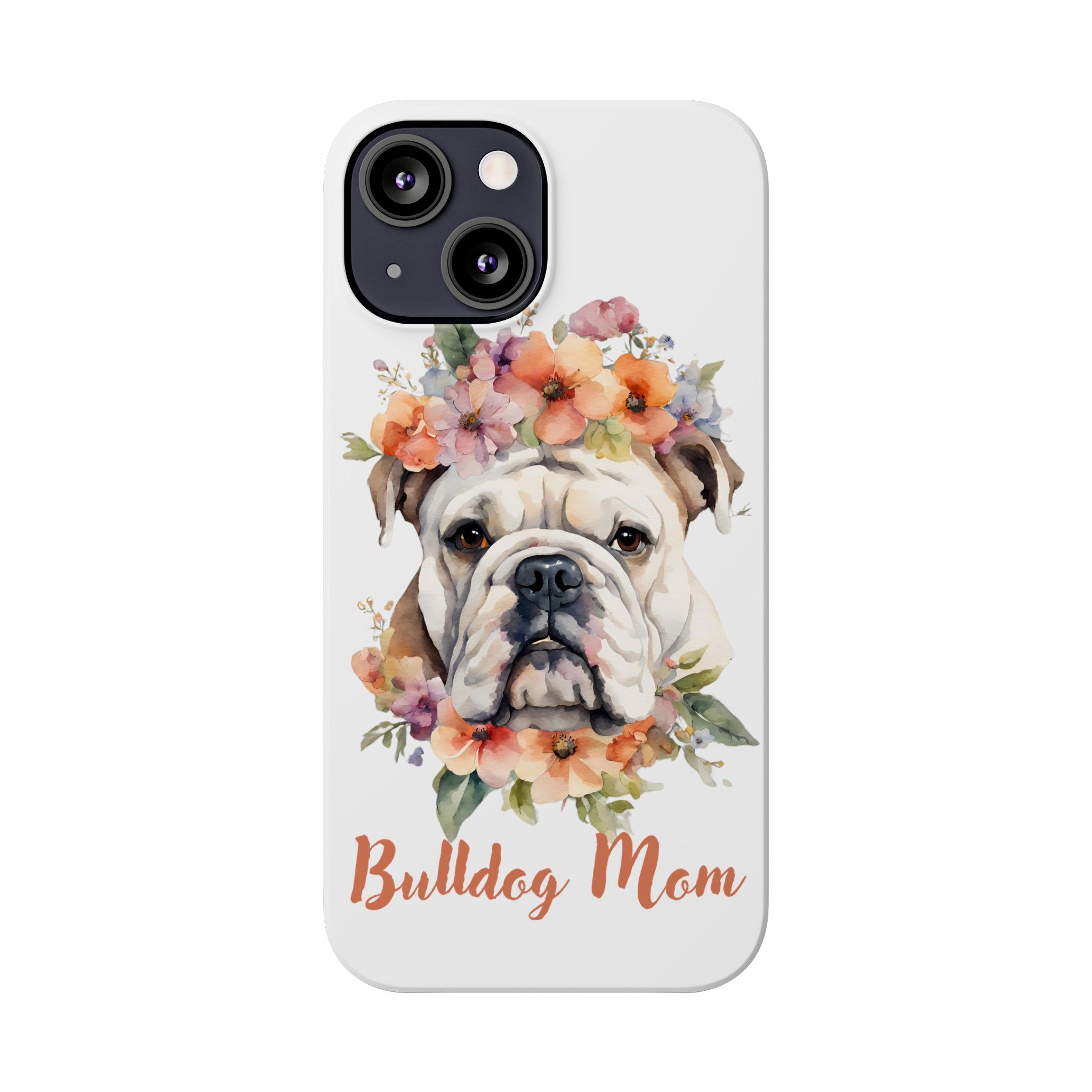 Bulldog iPhone Cases (Engish/White)