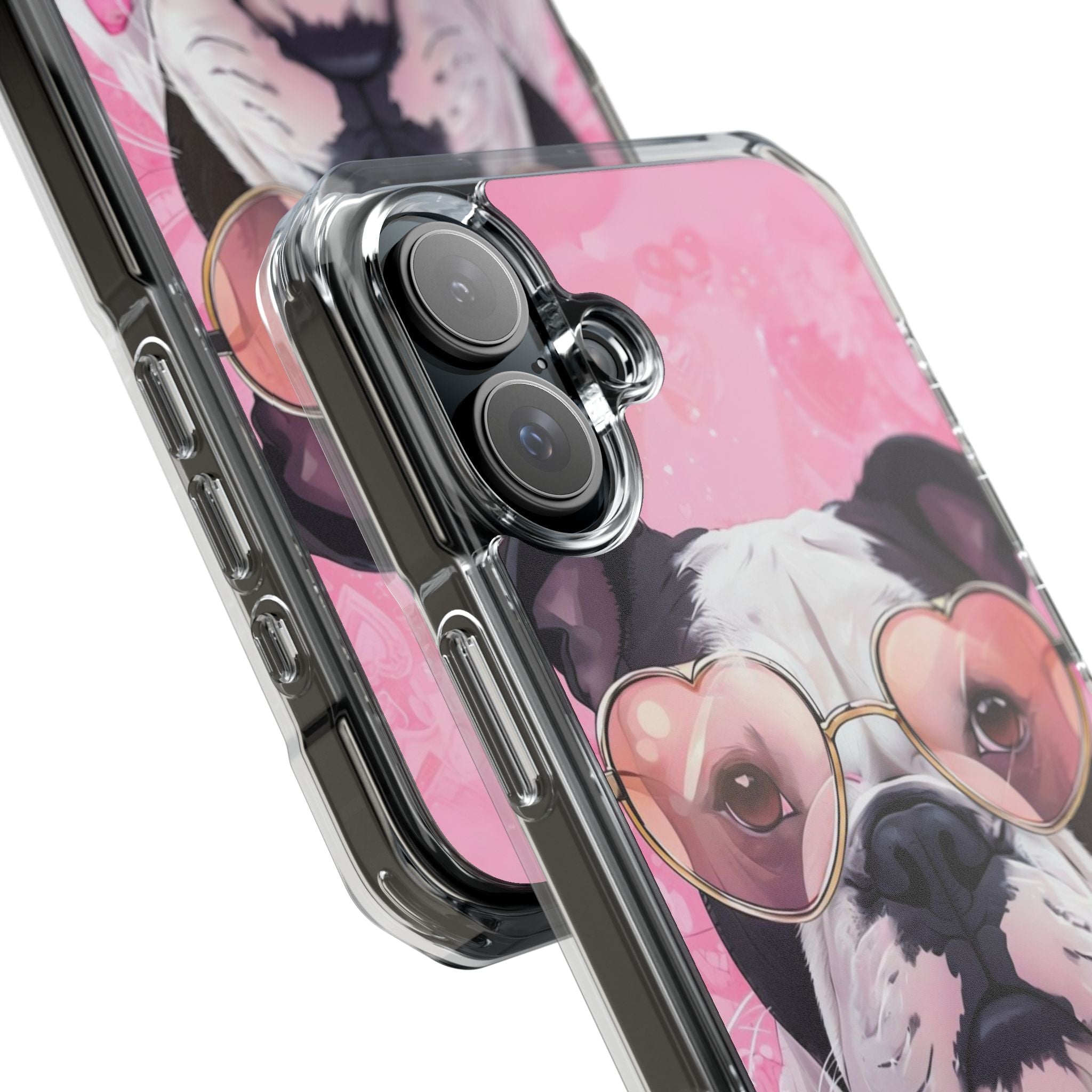 Puppy Love Valentine's Day Protection Phone Case (Black/English)