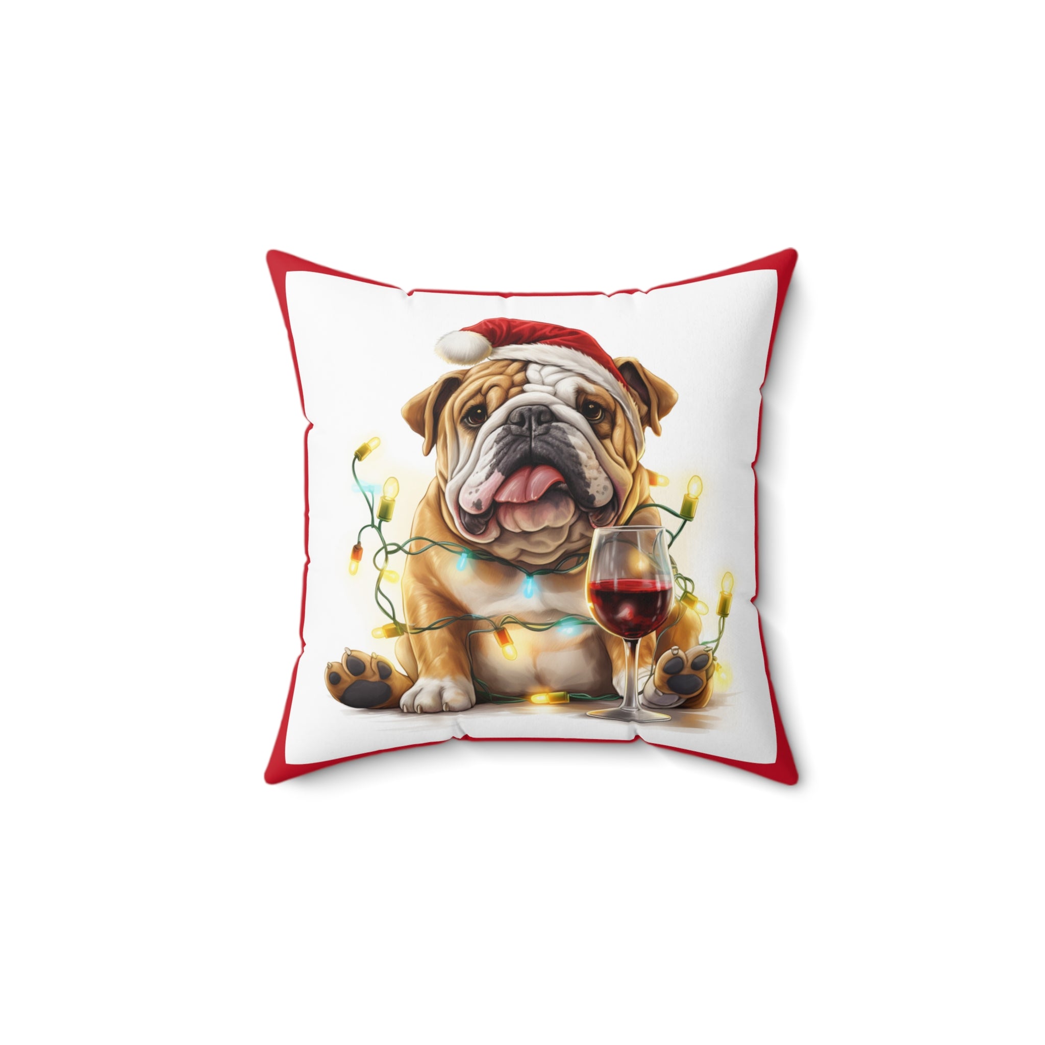 Tipsy Bully Holiday Pillow (Brown English)