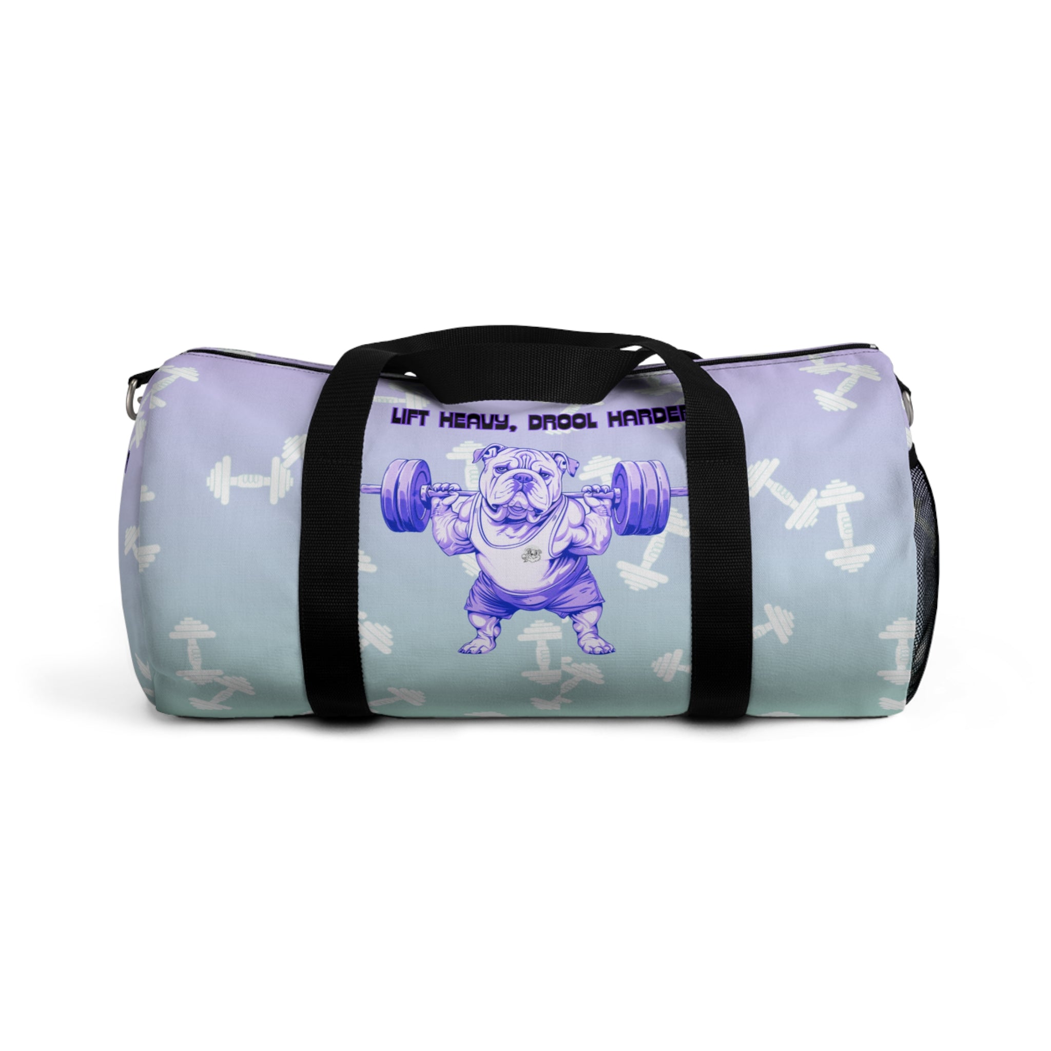 Tipsy Bully Ripped Bulldog Gym Bag (English/Purple)