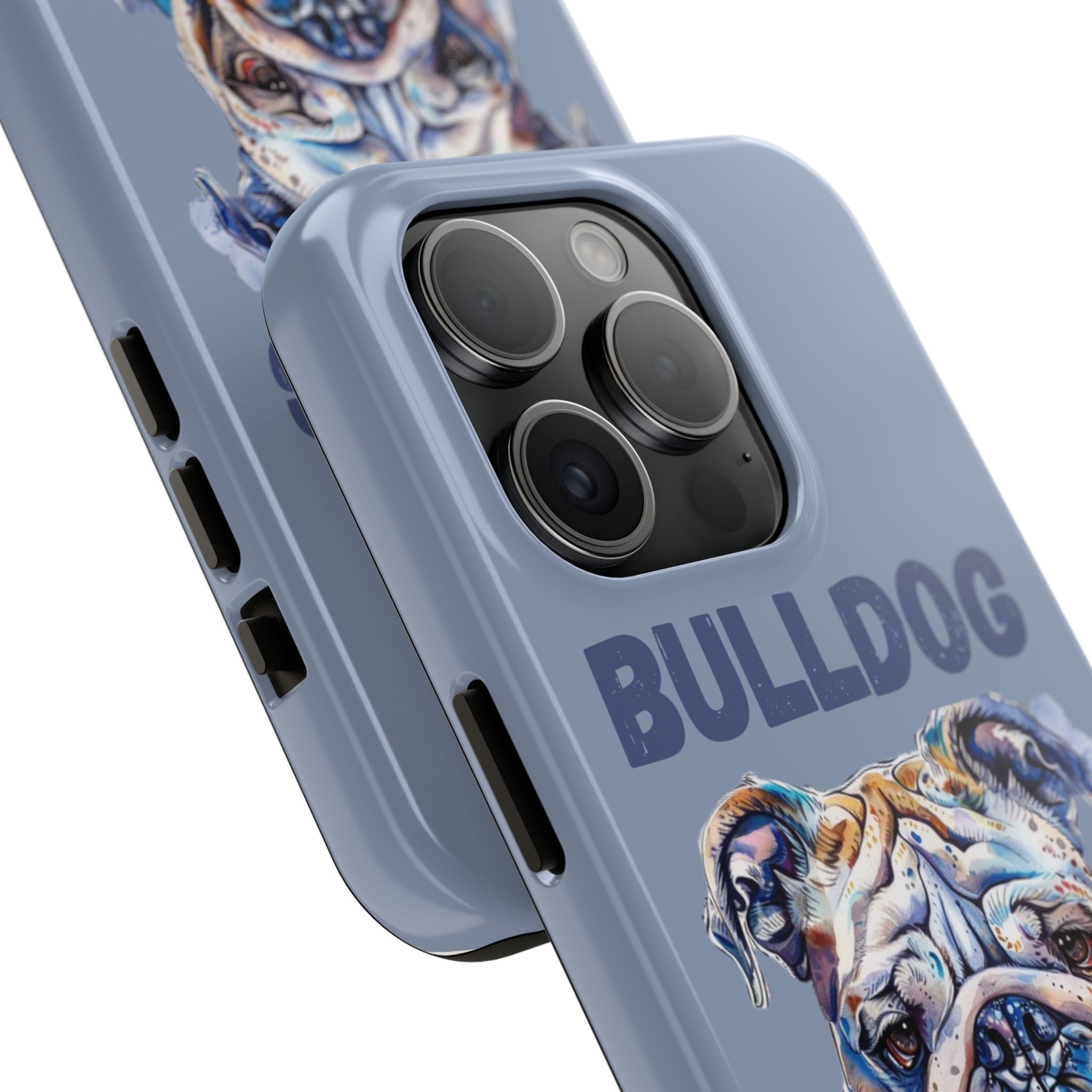 Bulldog Dad iPhone Cases (English/Watercolor) New