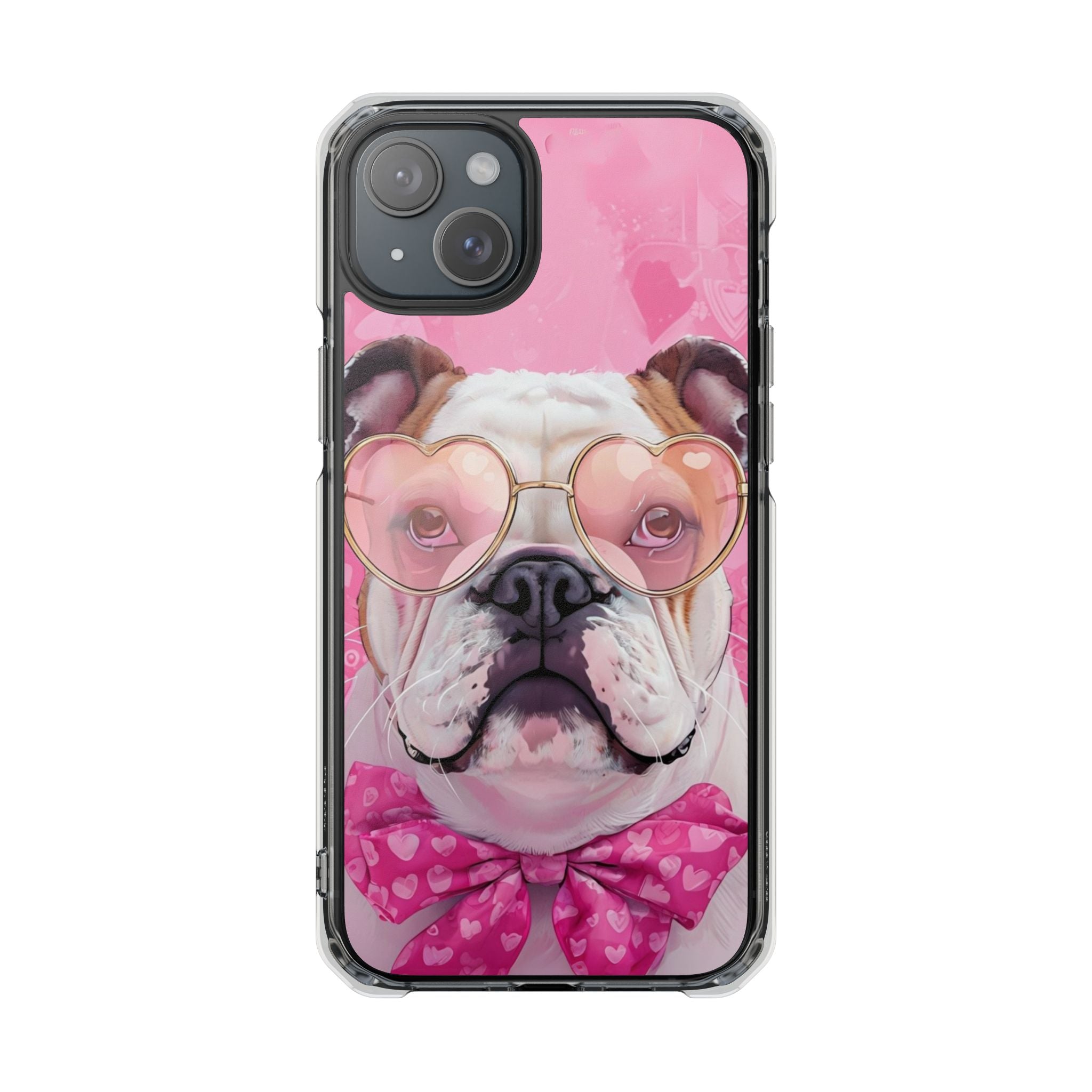 Puppy Love Protection Valentine's Day Phone Case (White/English)