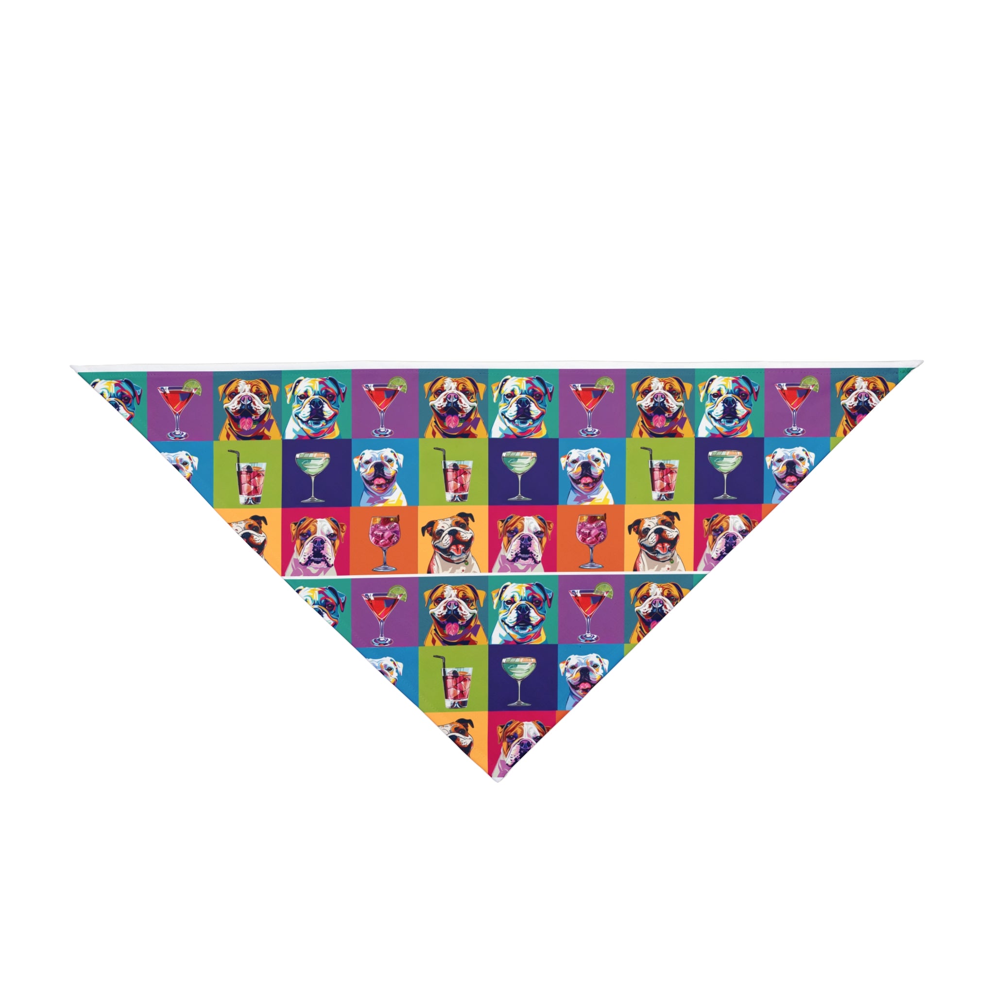 Bark & Sip Pop Art Dog Bandana (English)