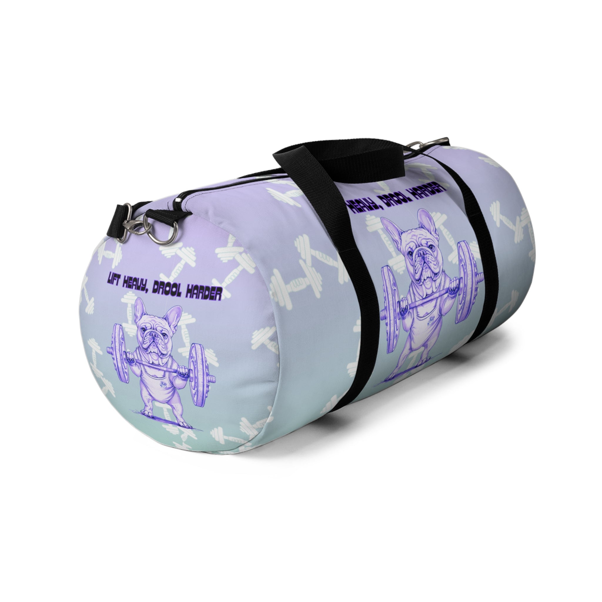 Tipsy Bully Ripped Bulldog Gym Bag (French/Purple)