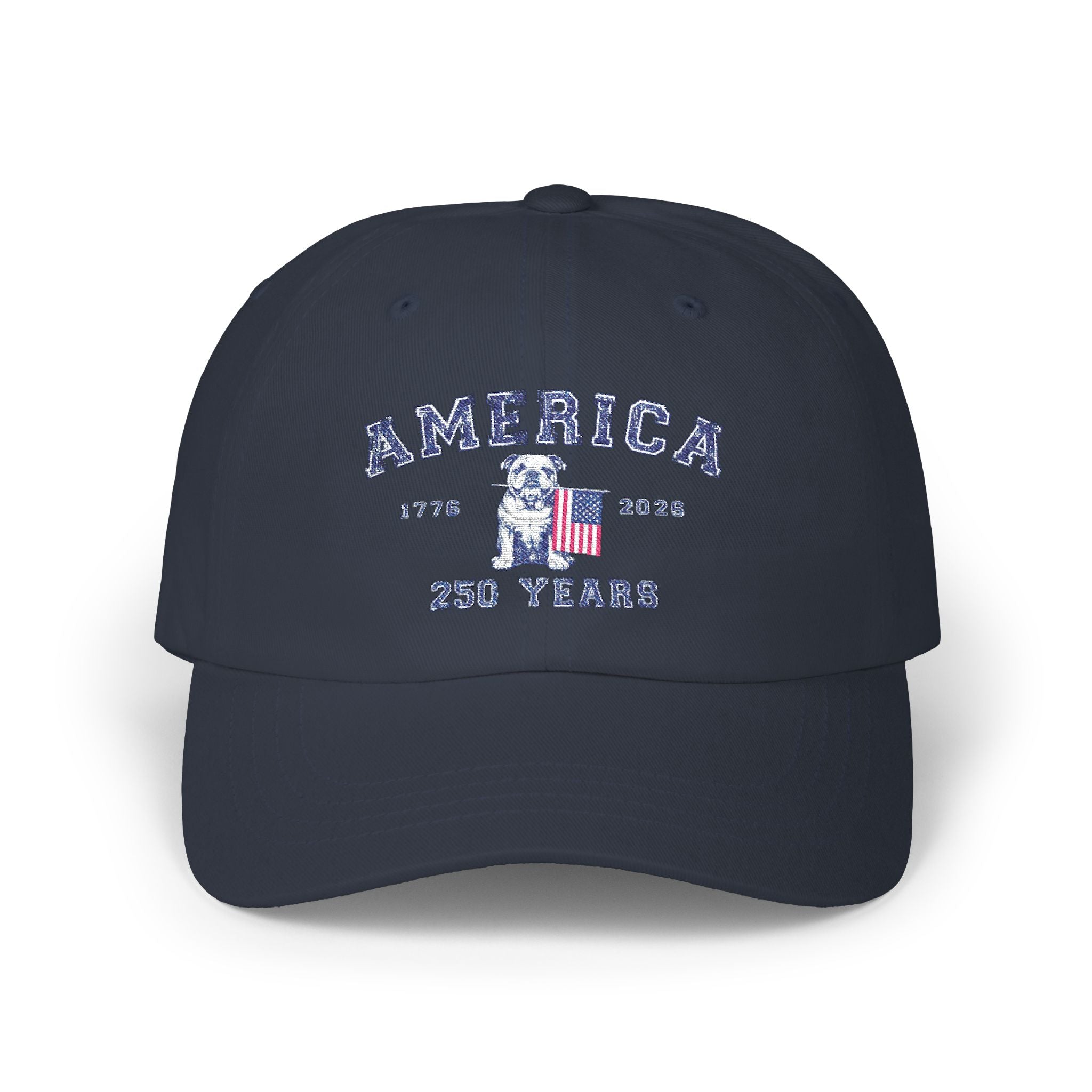 America 250 Years Dad Cap - Vintage Patriotic USA Baseball Hat (English)