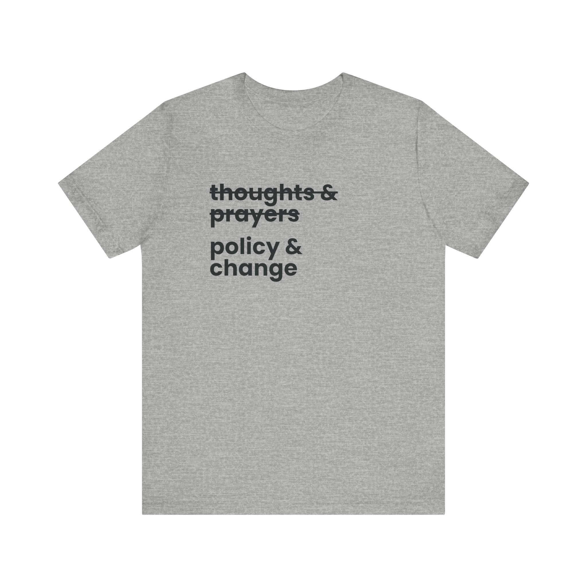 Policy & Change" Unisex Jersey T-Shirt