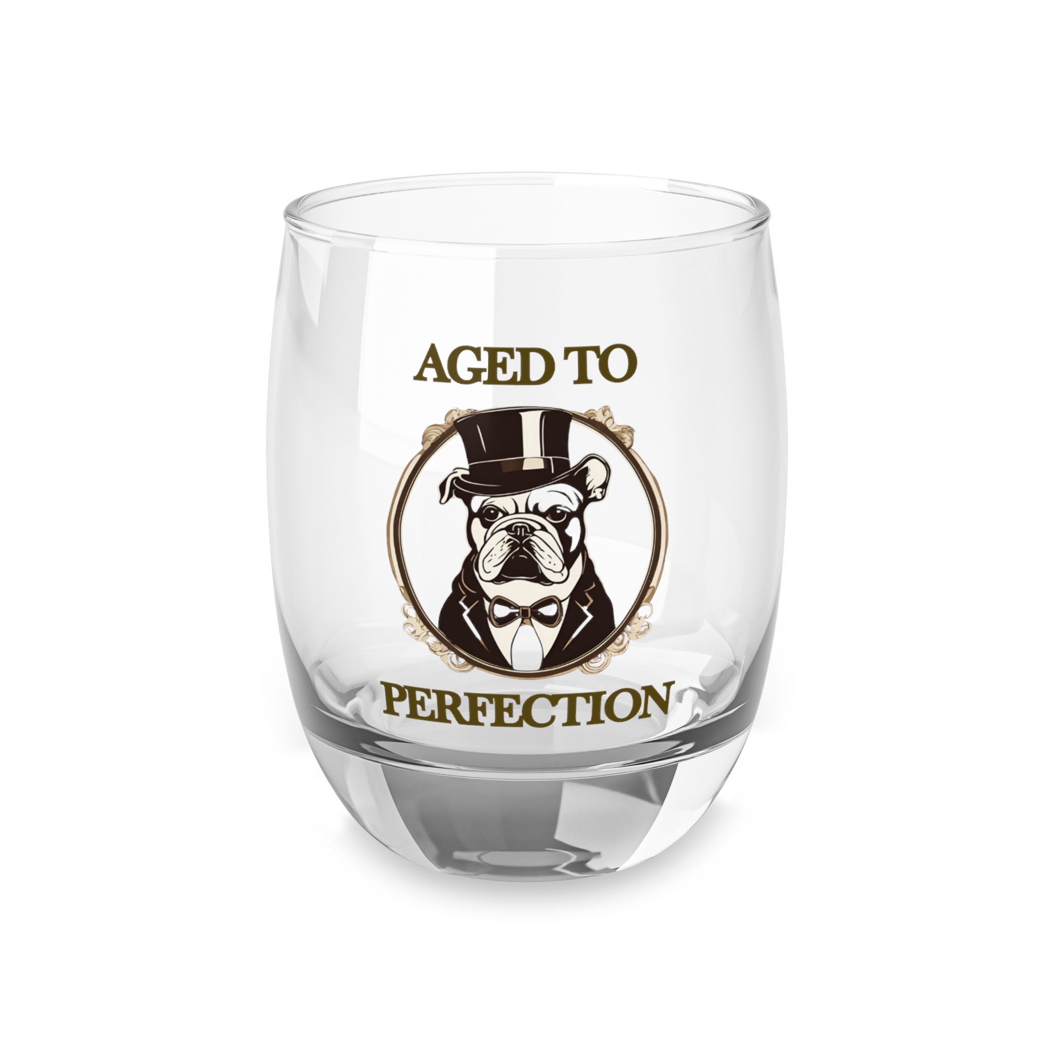 Tipsy Bully Aged To Perfection Whiskey/Bourbon Glass (English)