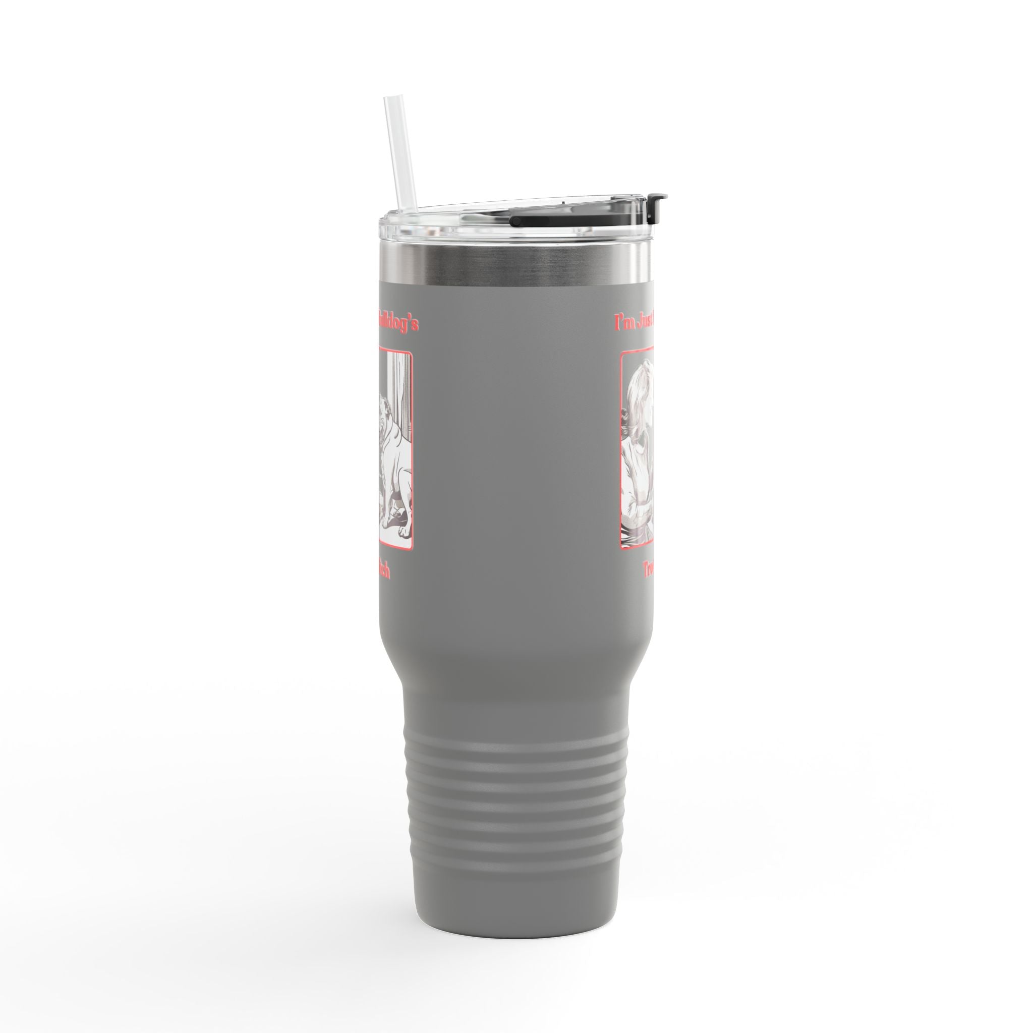 Treat Bitch 40oz Insulated Travel Mug (English)