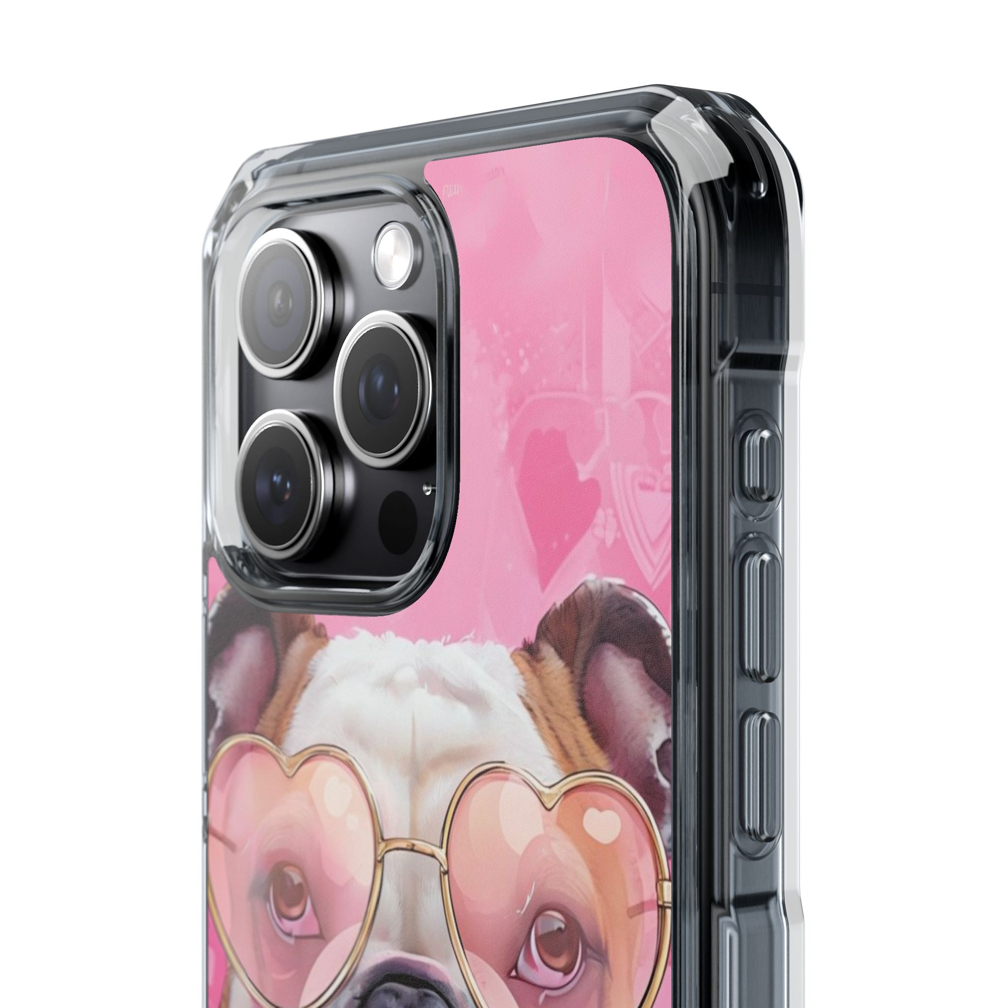 Puppy Love Protection Valentine's Day Phone Case (White/English)