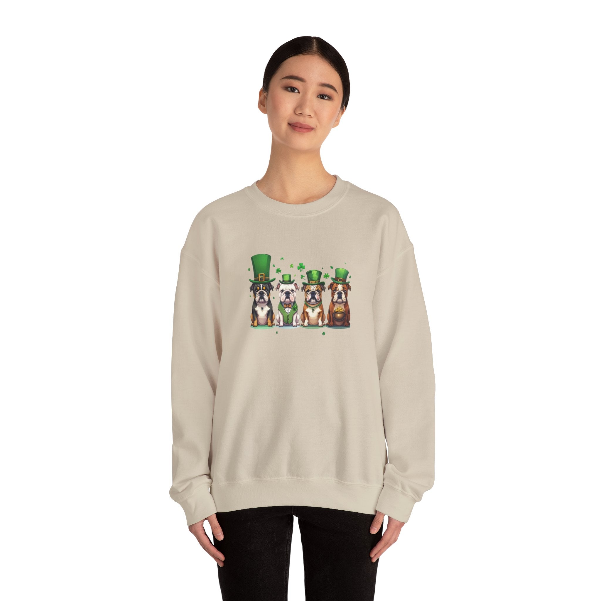 Tipsy Bully St. Patrick's Day Sweatshirt: Leprechauns (English)