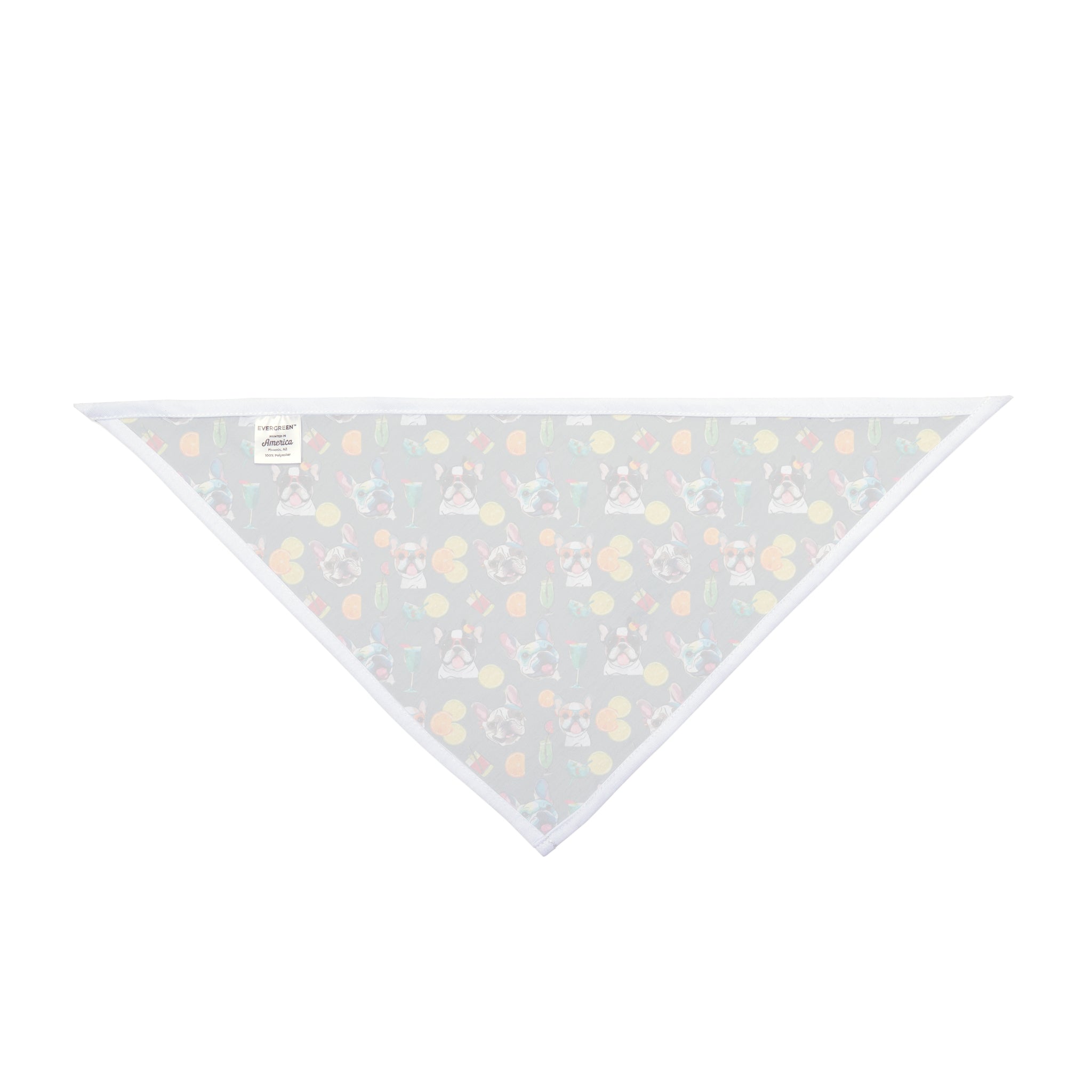 Tipsy Bully Summer Cocktail Bulldog Bandana (French/Grey)