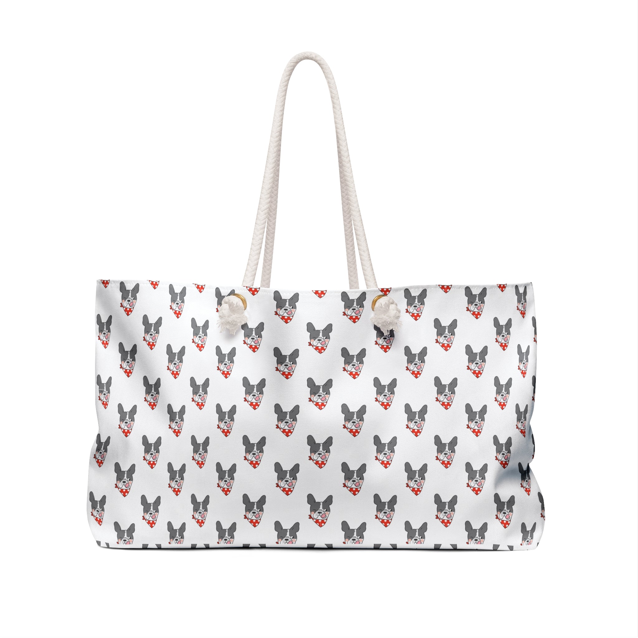 Bulldog Bliss All-Over-Print Weekender Bag (French)