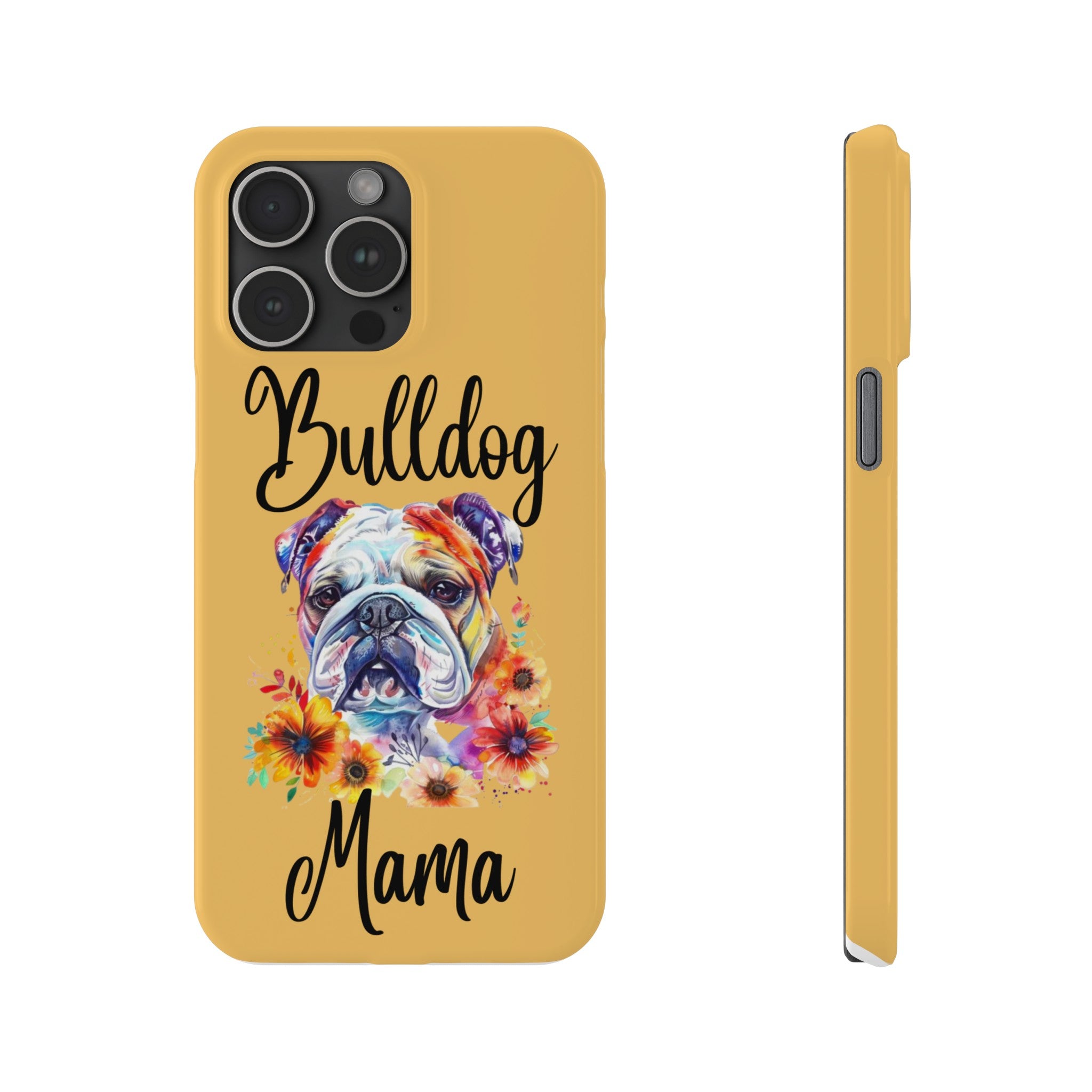 Bulldog iPhone Cases (Engish/watercolor)