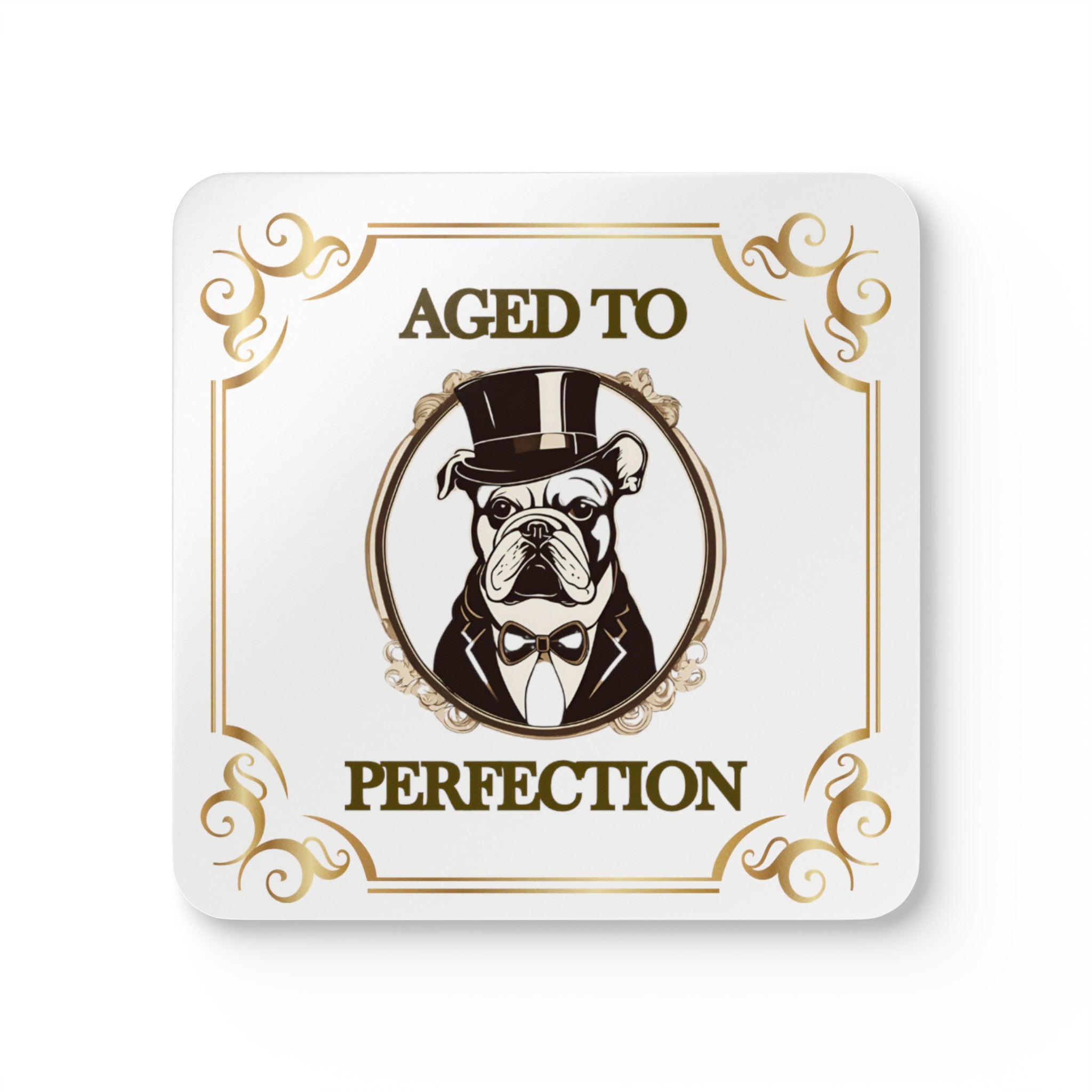 "Aged to Perfection" Tipsy Bully Coaster Set (English)