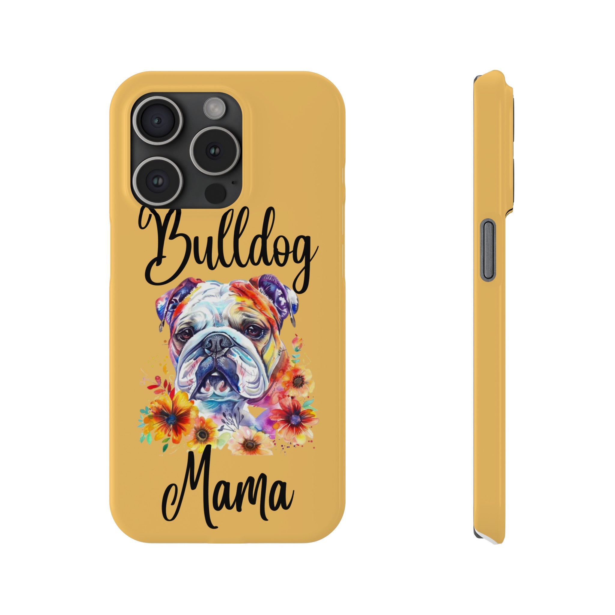 Bulldog iPhone Cases (Engish/watercolor)