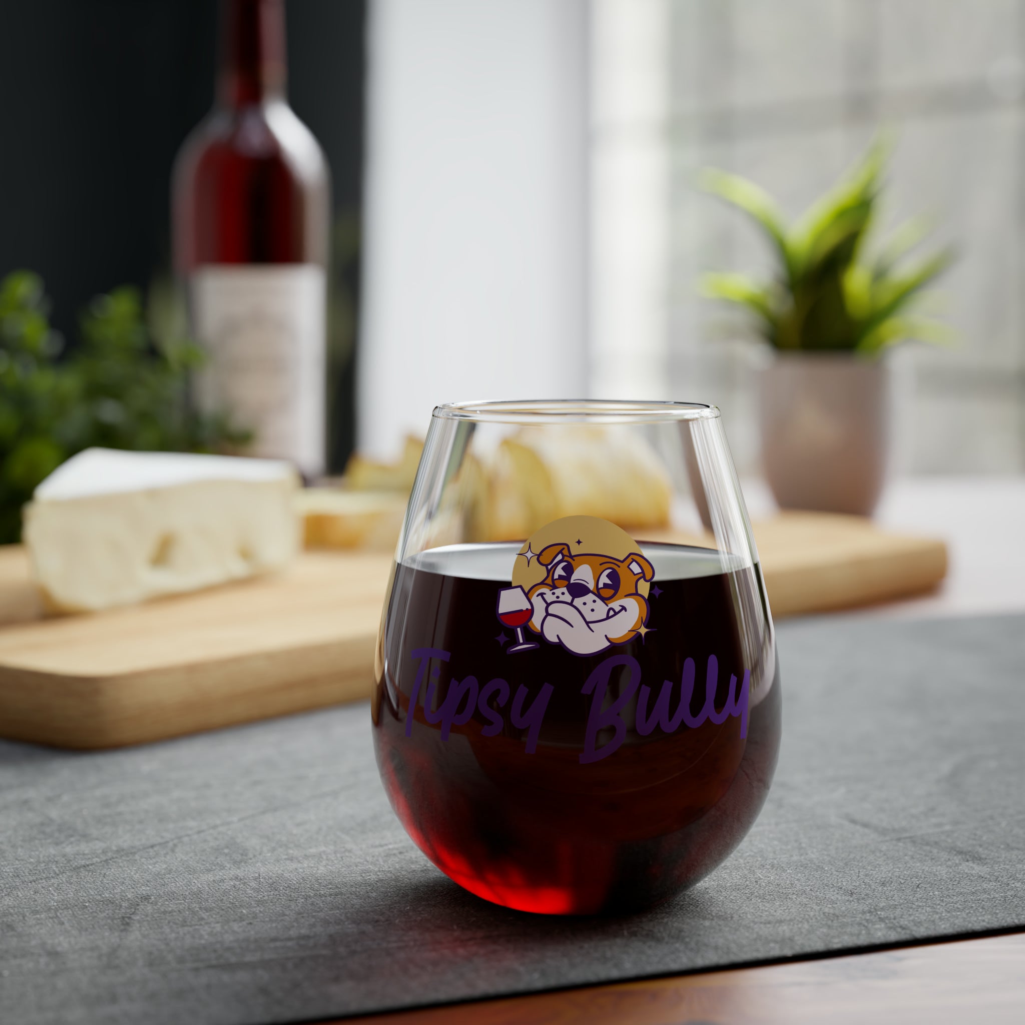 Tipsy Bully's Signature Sipper: The Stemless Wonder 🍷🐶