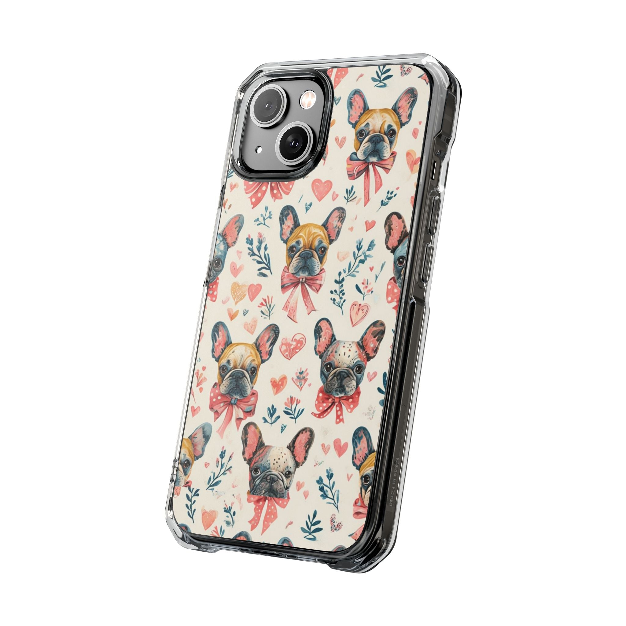 Puppy Love Protection Phone Case (Coquette/French)