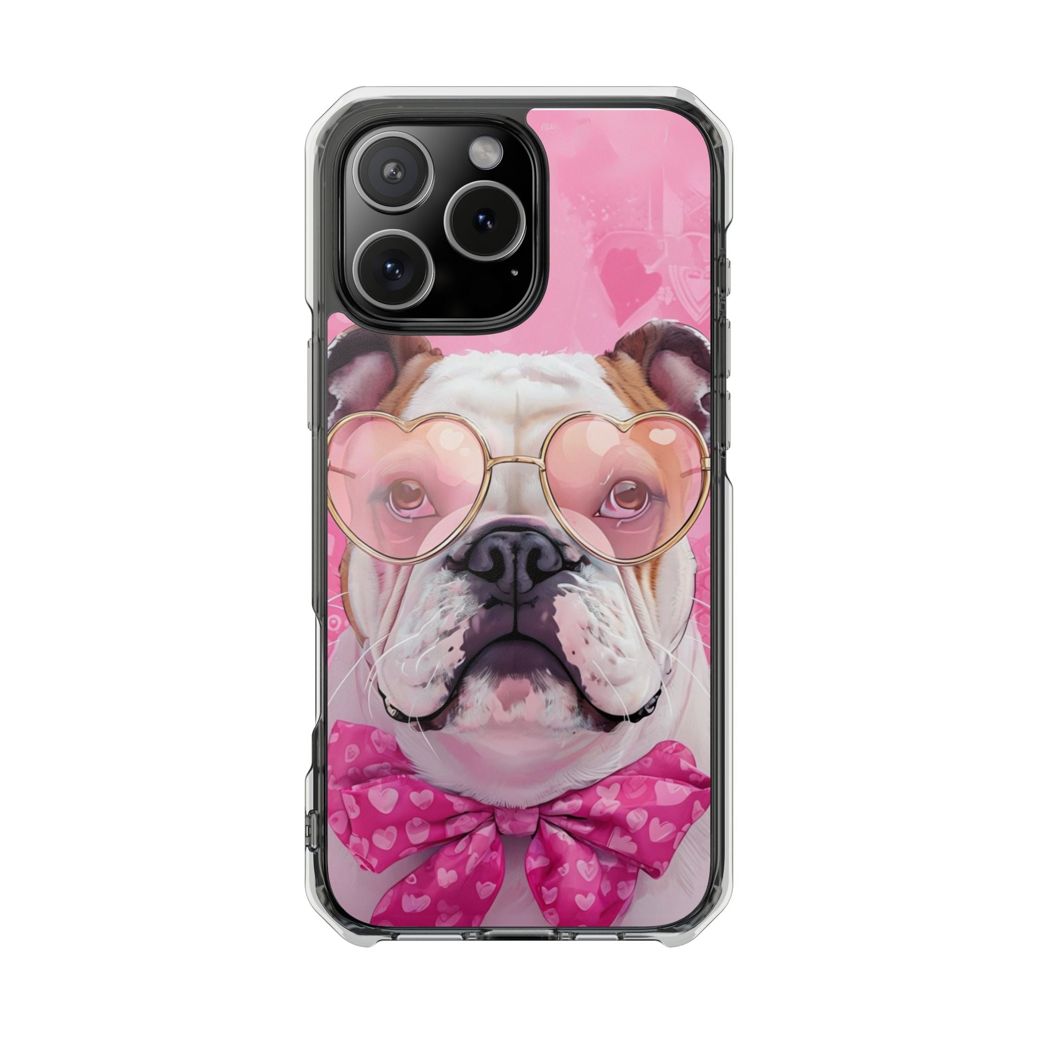 Puppy Love Protection Valentine's Day Phone Case (White/English)