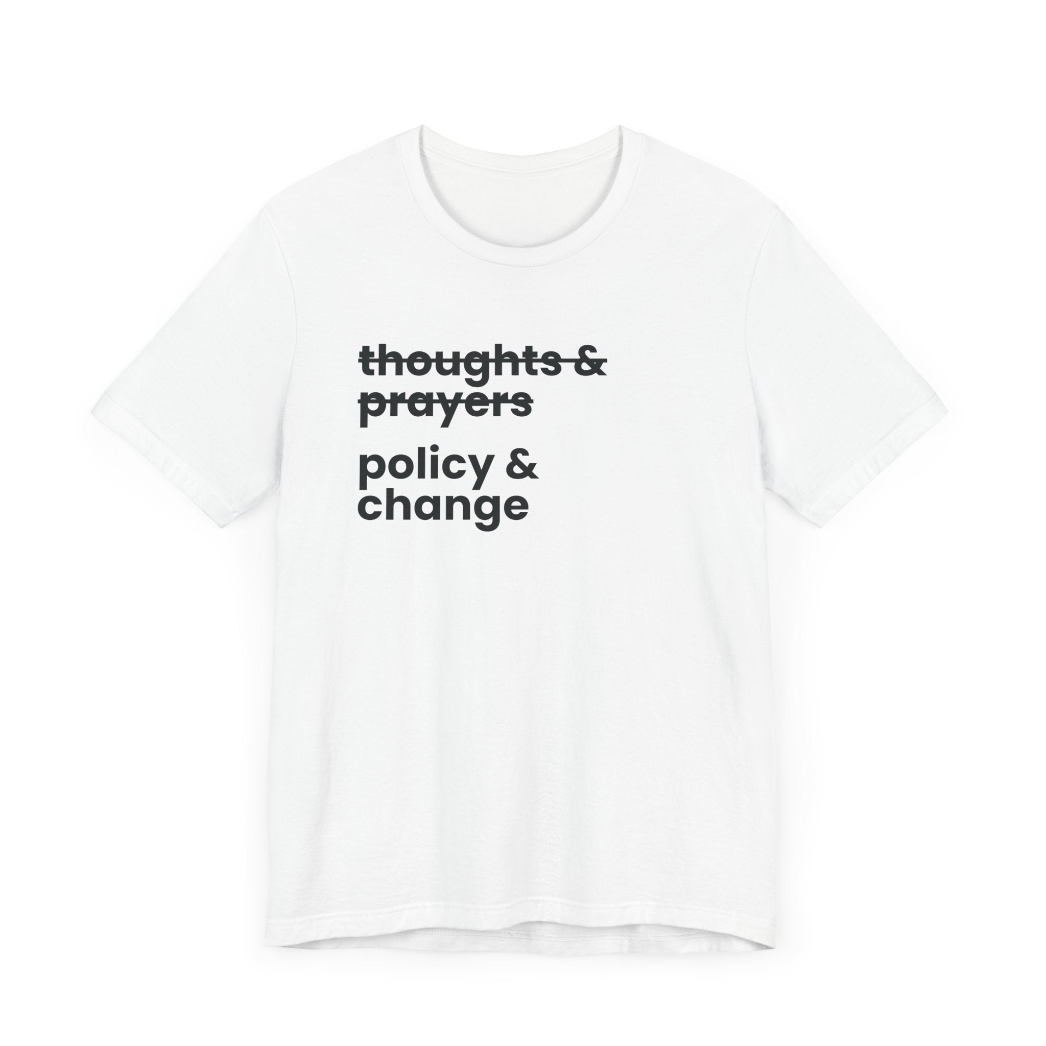 Policy & Change" Unisex Jersey T-Shirt