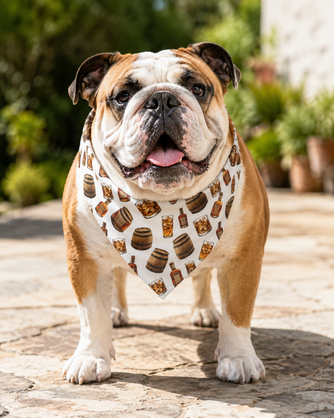 Bulldog Bourbon Bandana (English/French)
