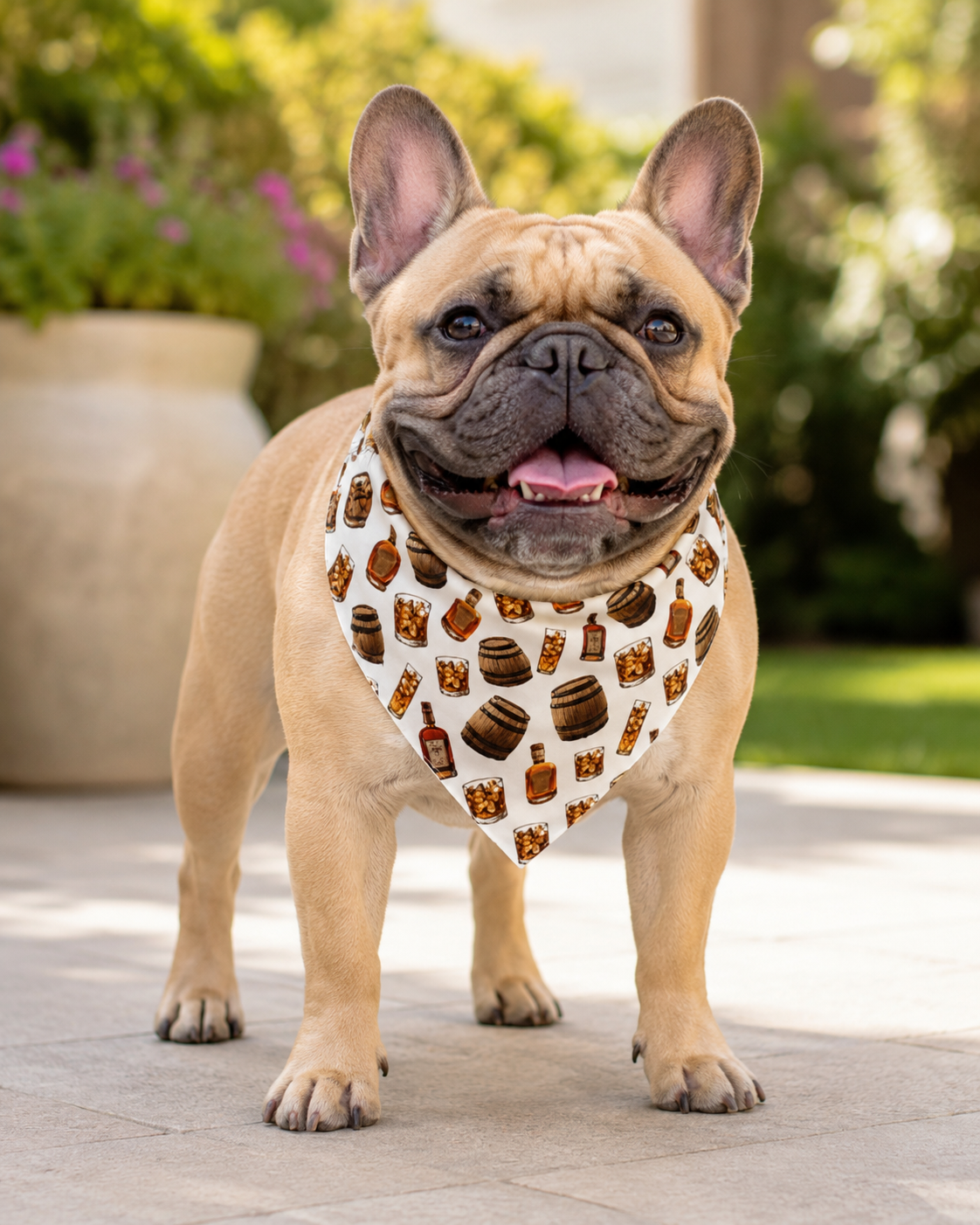 Bulldog Bourbon Bandana (English/French)