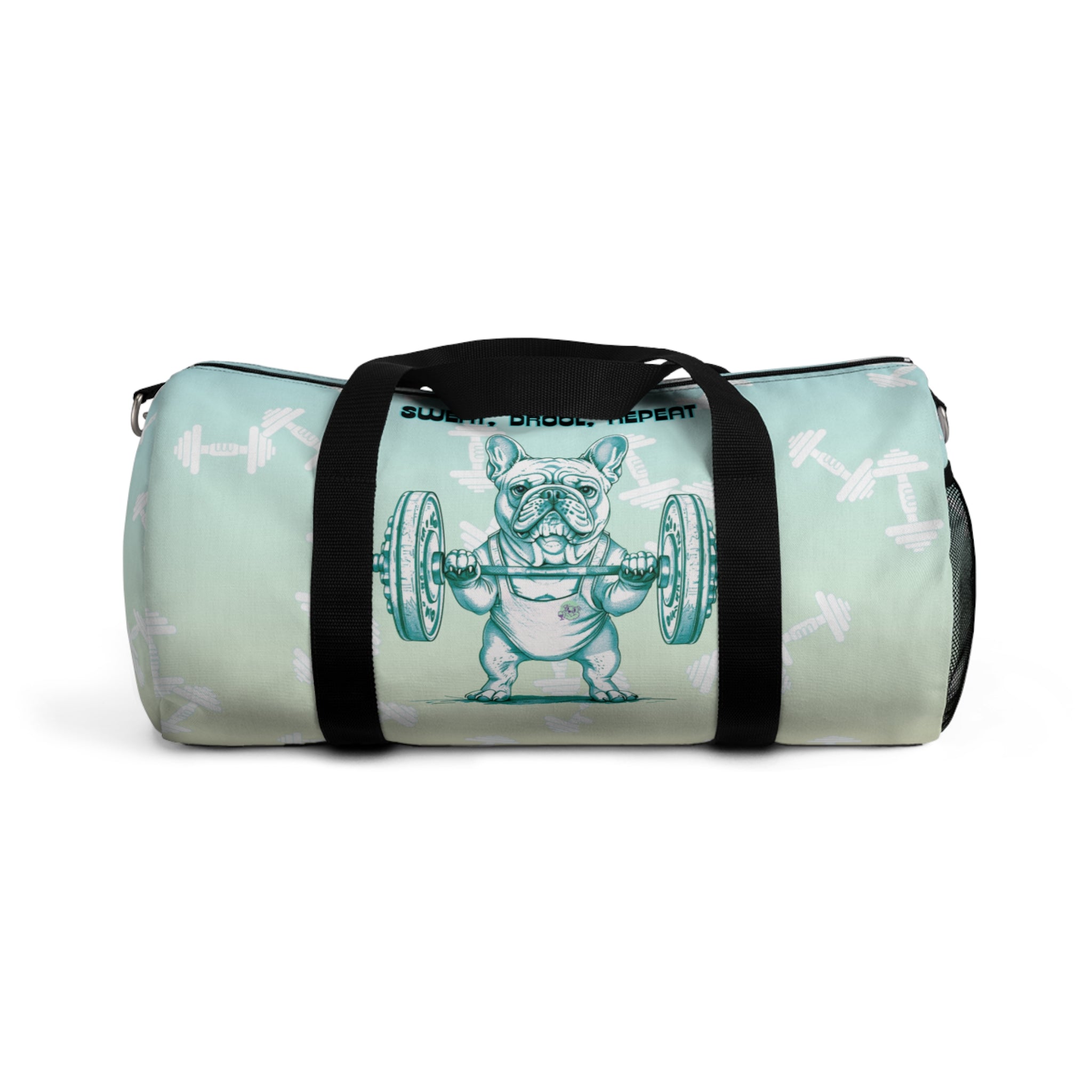 Tipsy Bully Ripped Bulldog Gym Bag (French/Green)