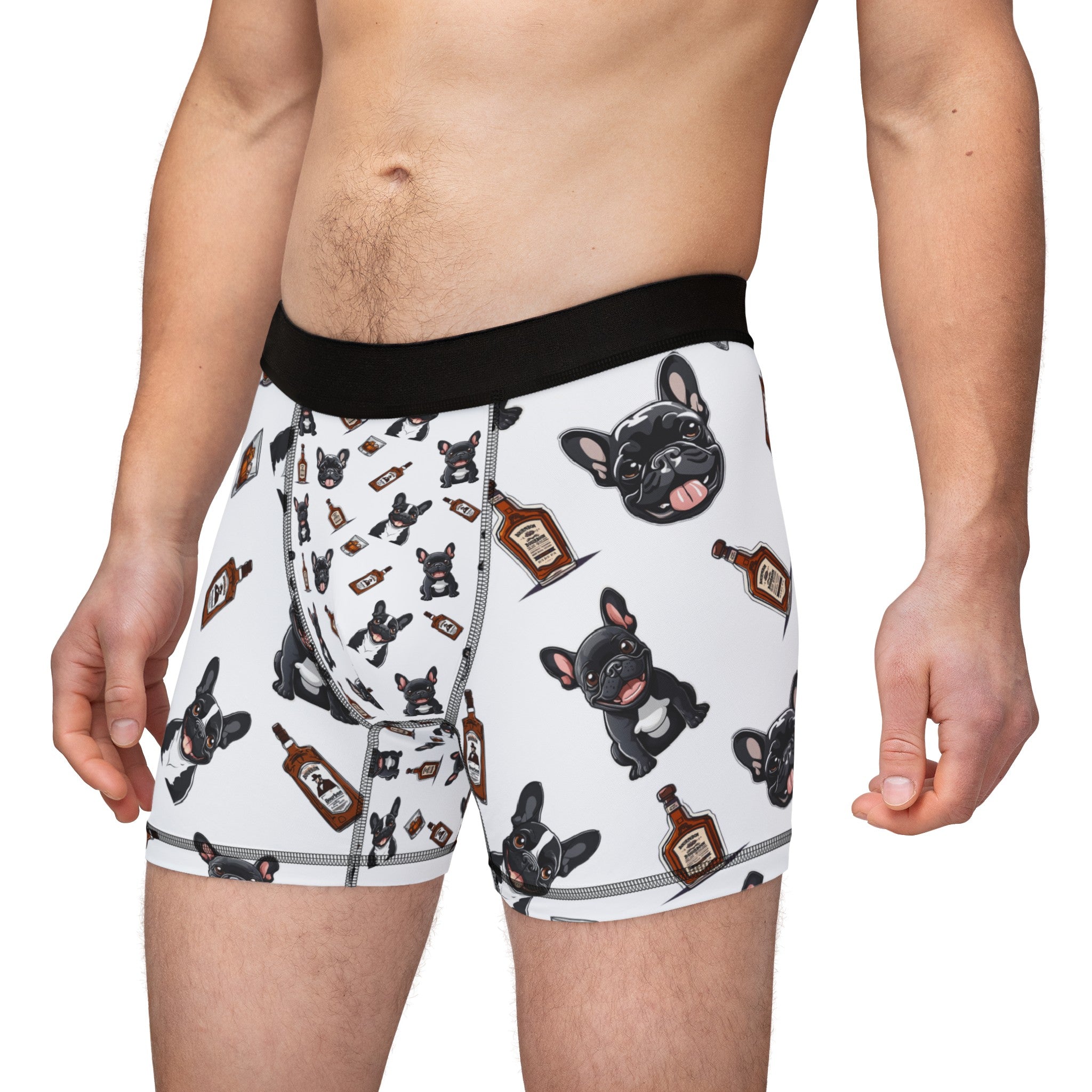 Tipsy Bully Bulldogs & Bourbon Men's Underwear (French/Black)
