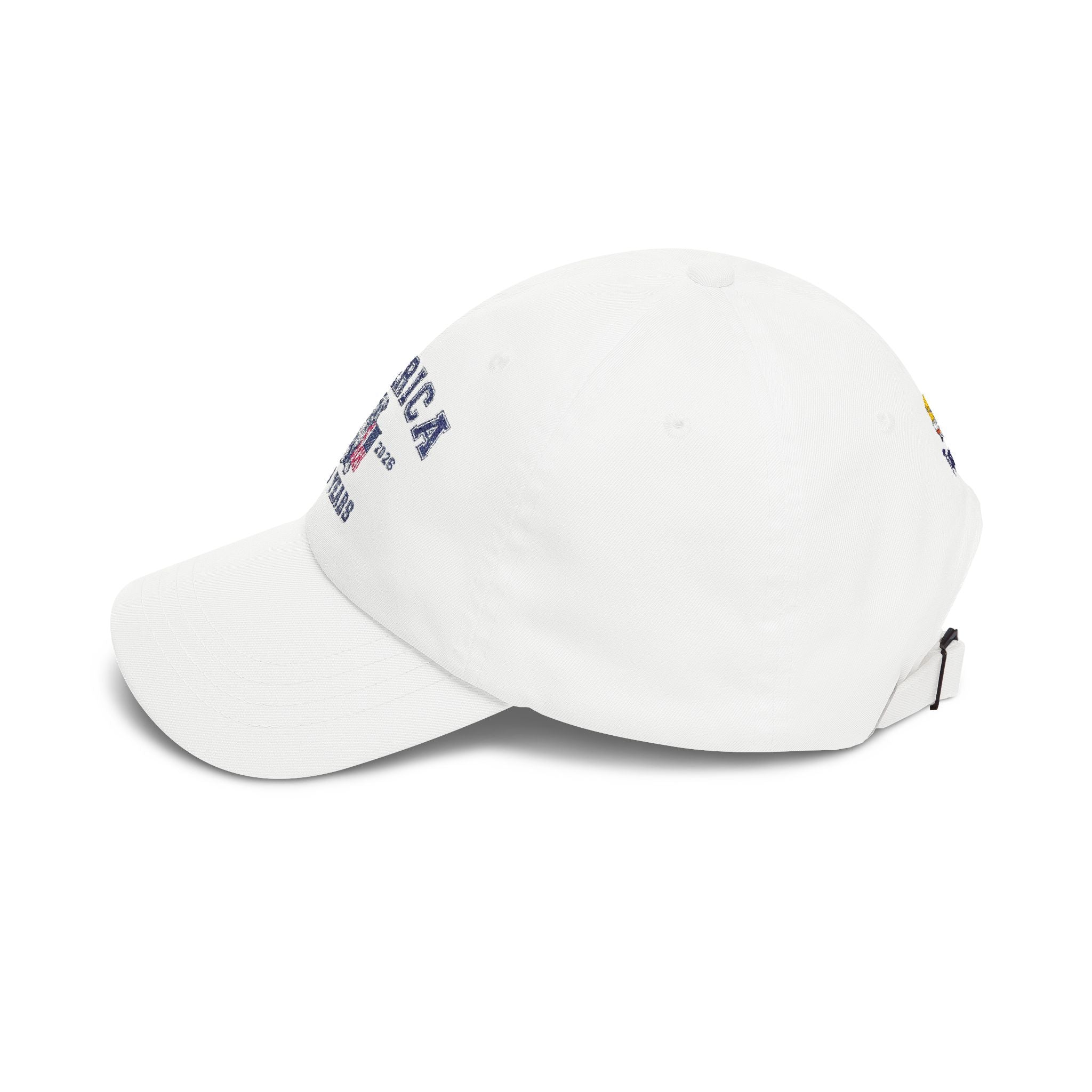 America 250 Years Dad Cap - Vintage Patriotic USA Baseball Hat (English)