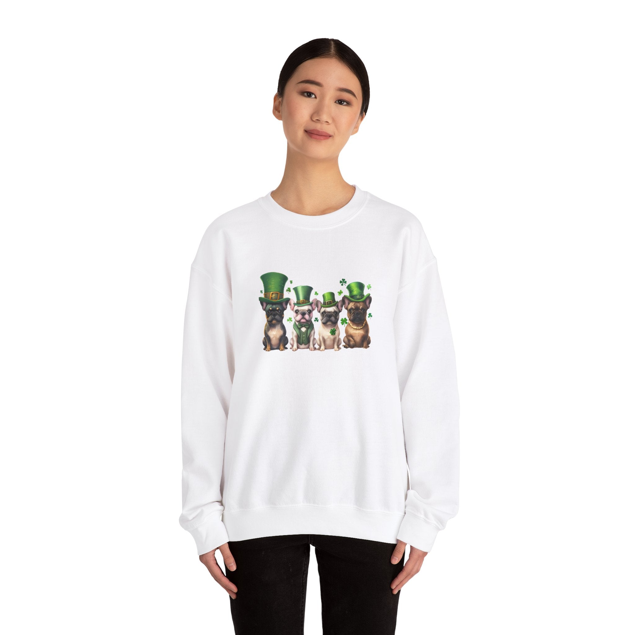 Tipsy Bully St. Patrick's Day Sweatshirt: Leprechauns (French)