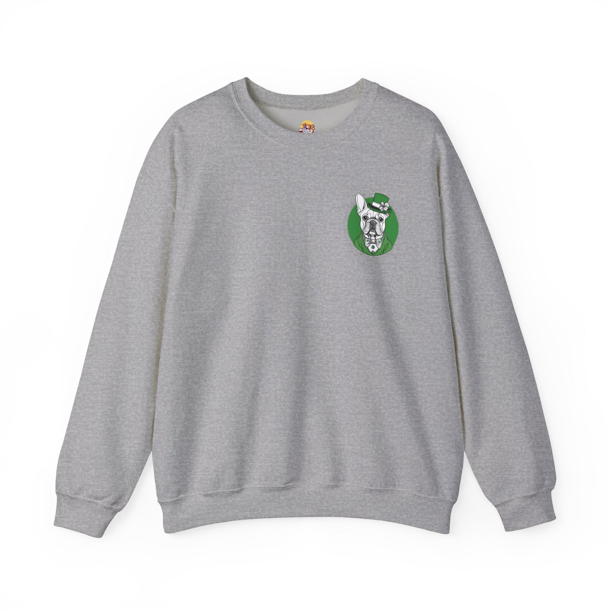 Bulldog St. Patrick's Day Sweatshirt (Kiss Me/French)