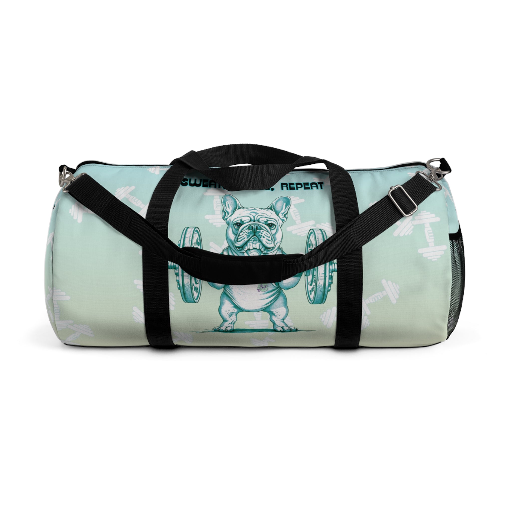 Tipsy Bully Ripped Bulldog Gym Bag (French/Green)